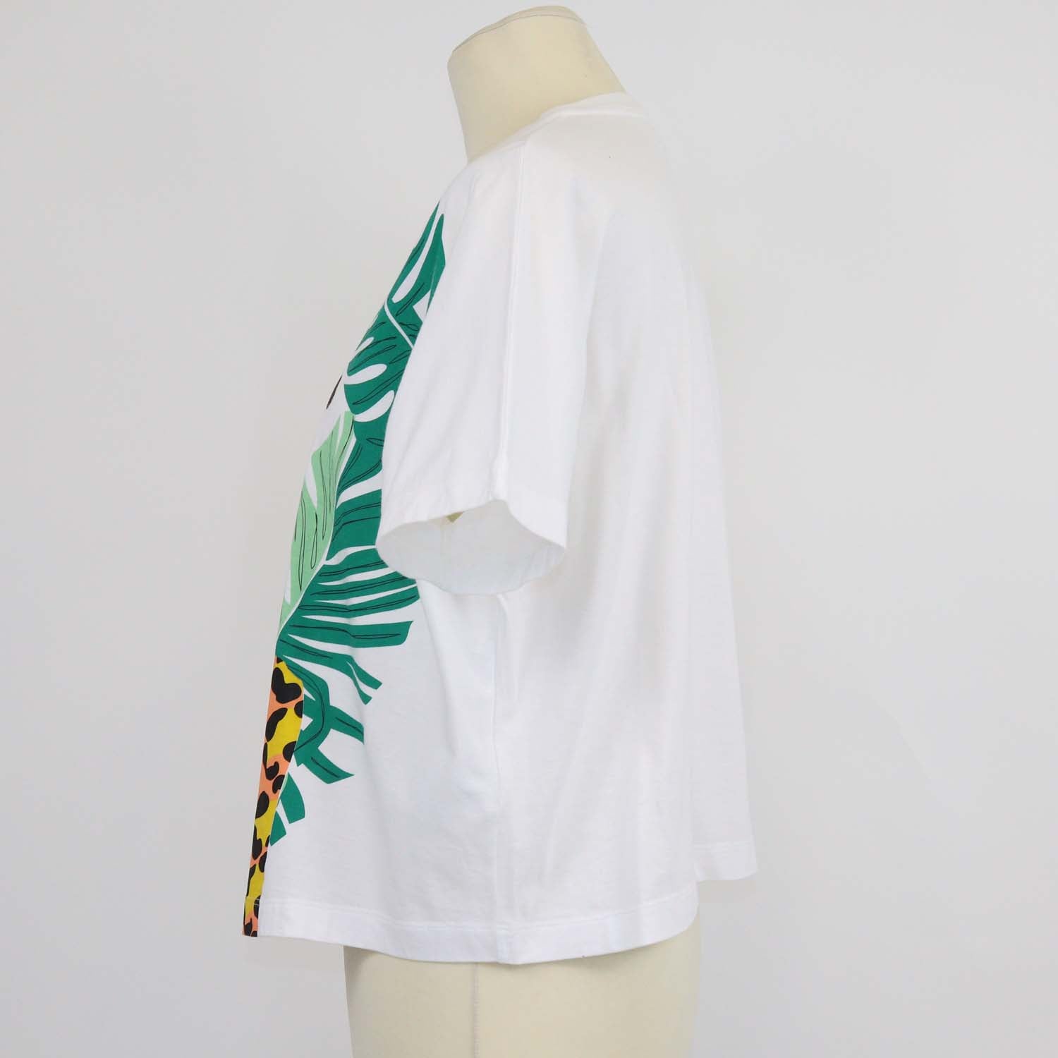 Fendi kids White Cotton Girl Print T-Shirt