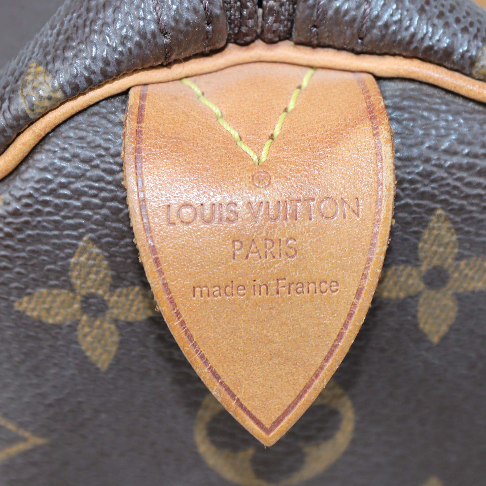 Louis Vuitton Monogram Canvas Speedy 35 Bag