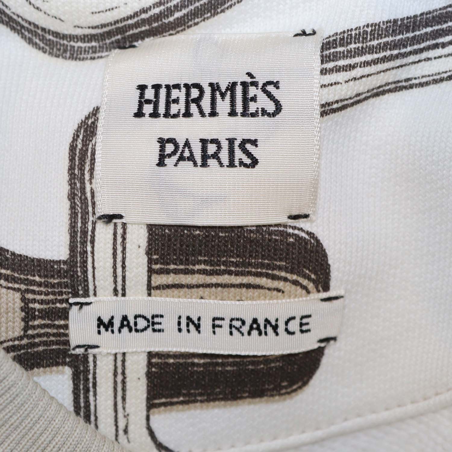 Hermes Beige Glaise Cotton Effet Kaleidoscope Sweatshirt