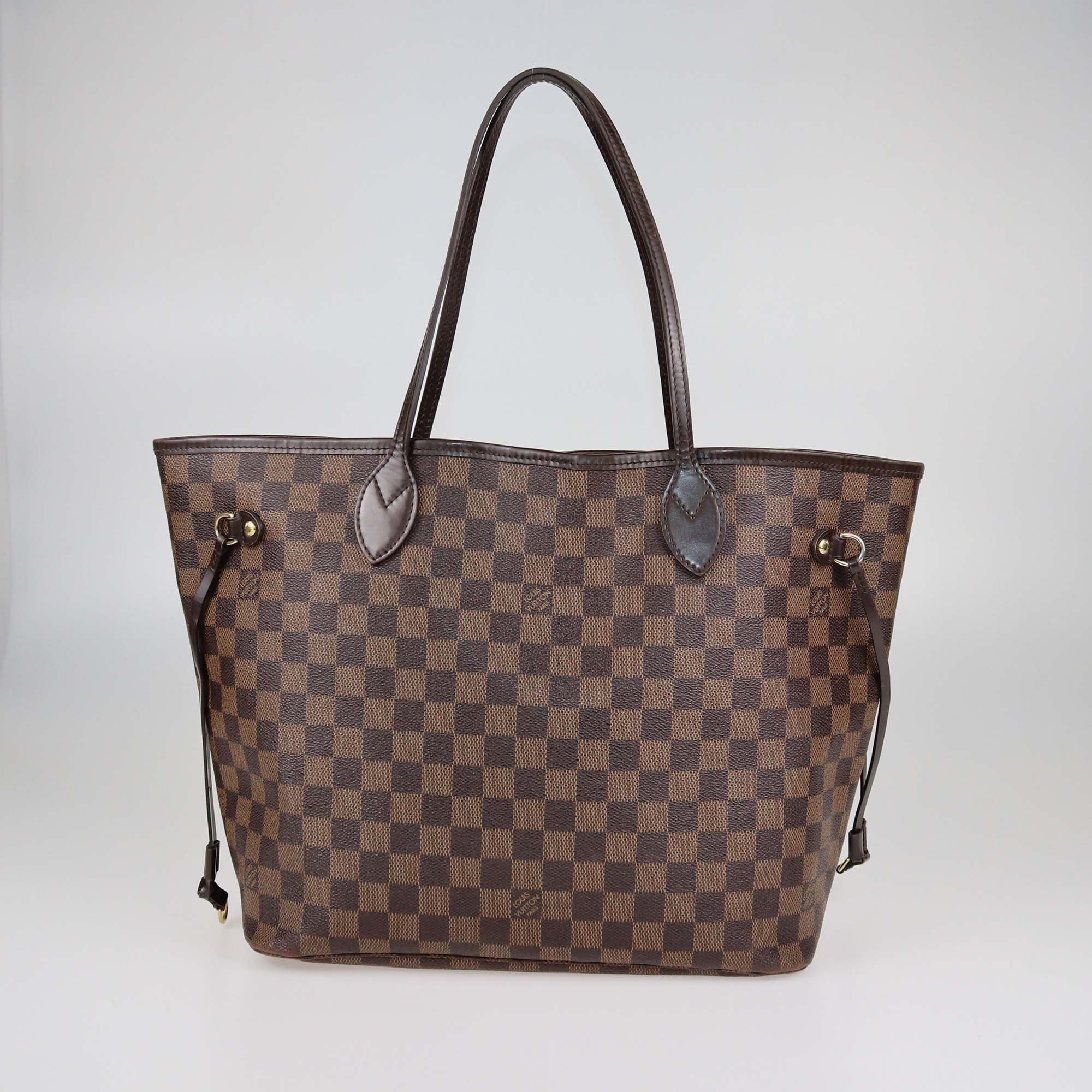 Louis Vuitton Brown Canvas Damier Ebene Neverfull MM Bag