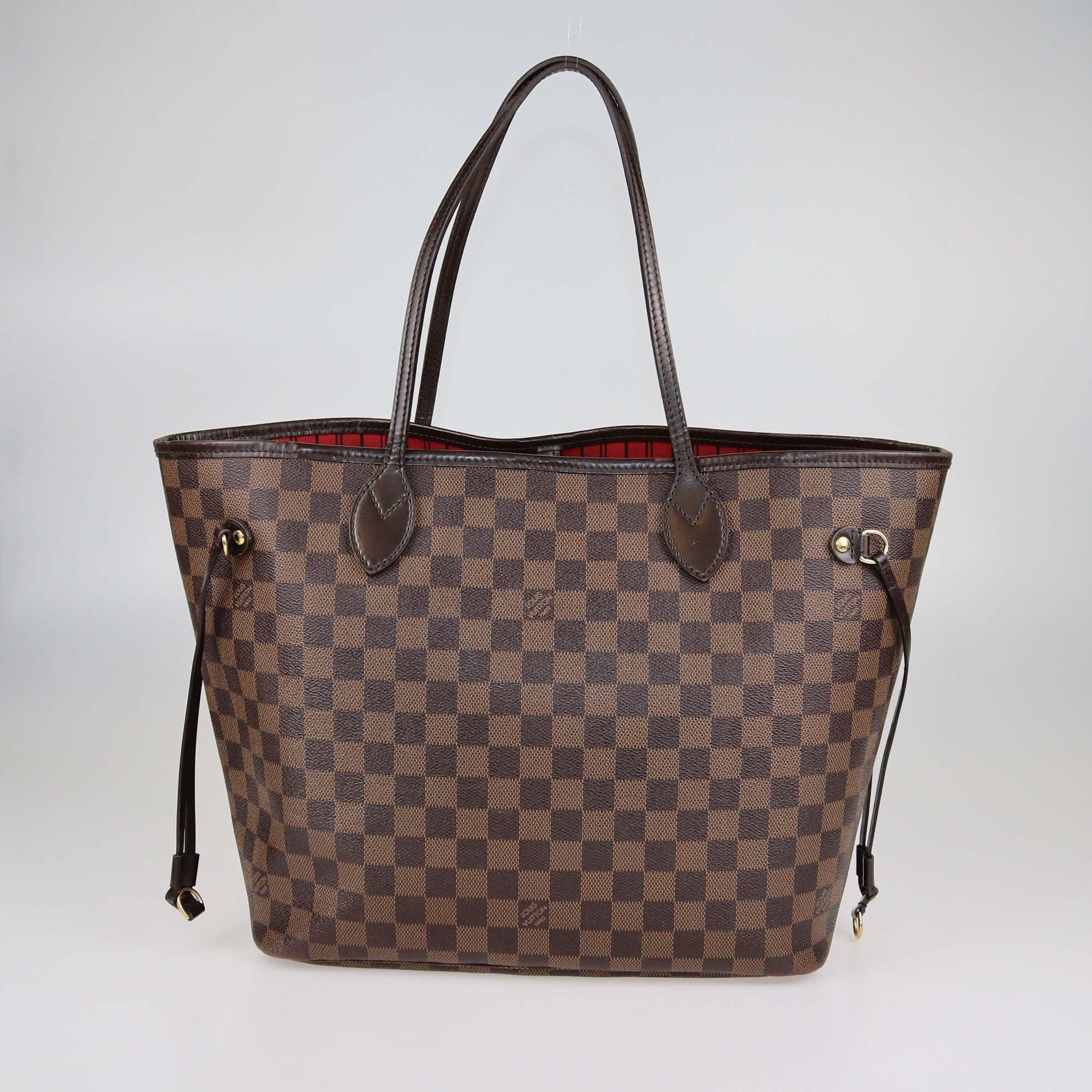 Louis Vuitton Brown Canvas Damier Ebene Neverfull MM Bag