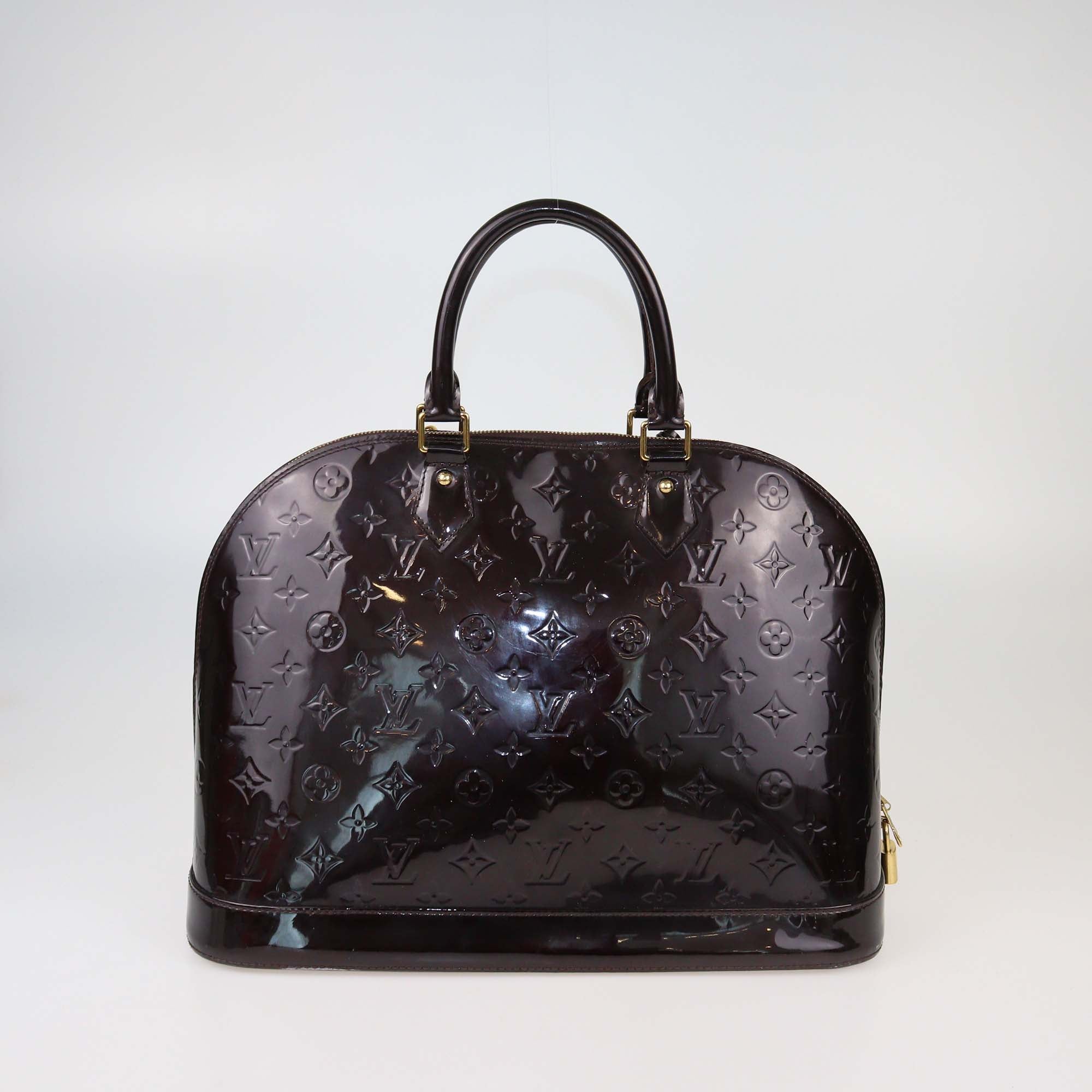 Louis Vuitton Amarante Monogram Vernis Alma GM Bag