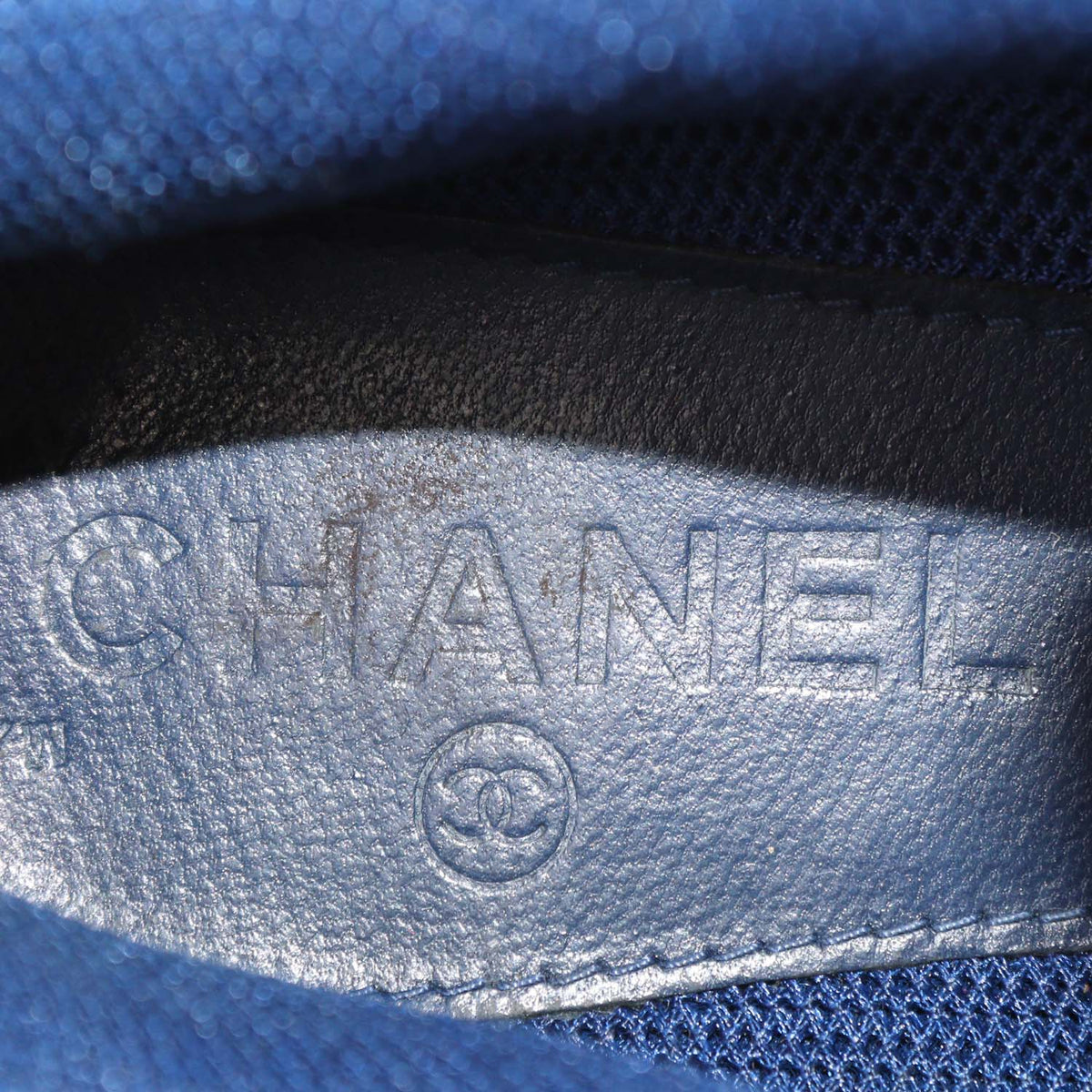 Chanel Multicolor Mesh and Leather CC Logo Lace Up Sneakers
