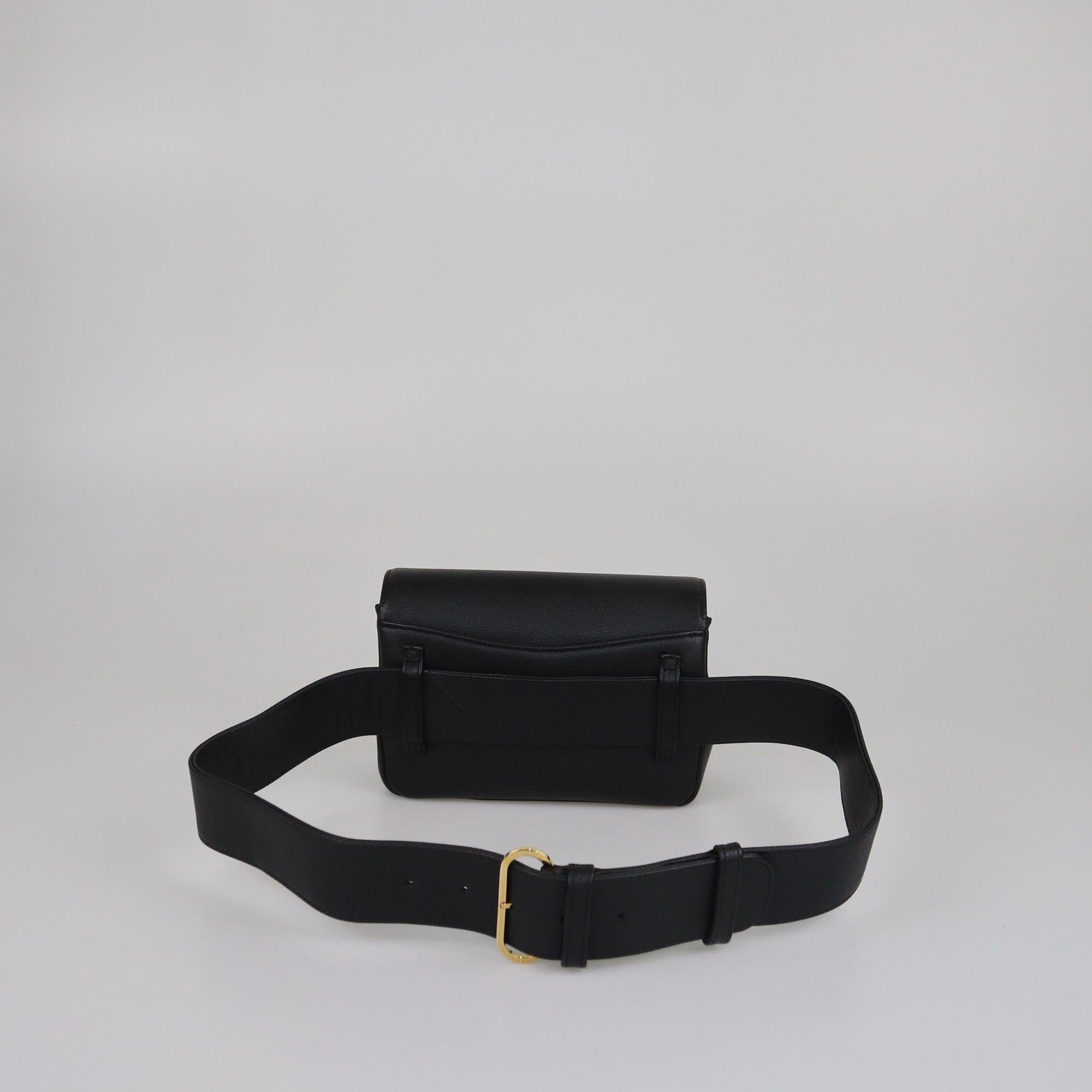 Chanel Black Captain Belt Bag Womens Chanel