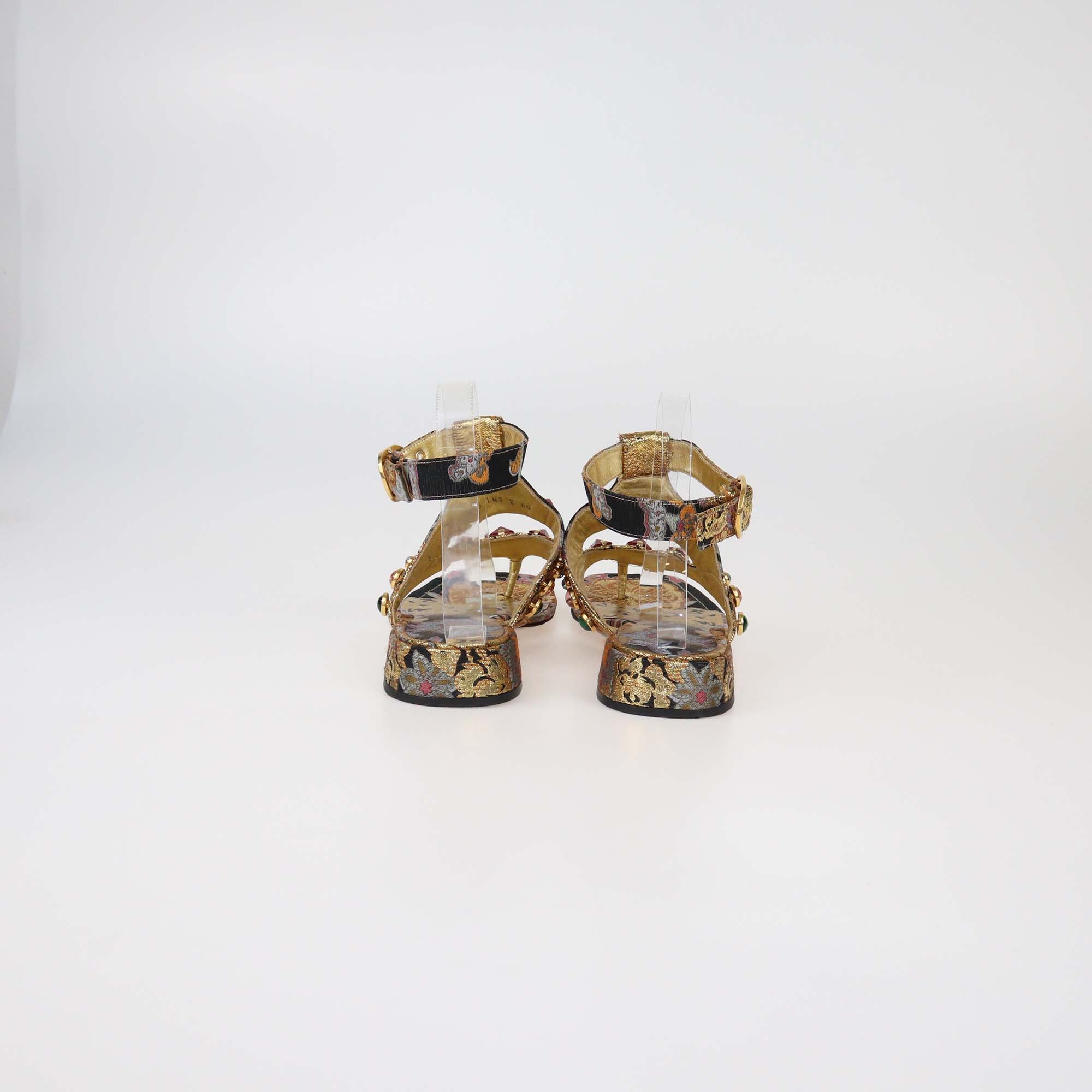 Valentino Multicolor Apres l'hiver Jacquard Sandals