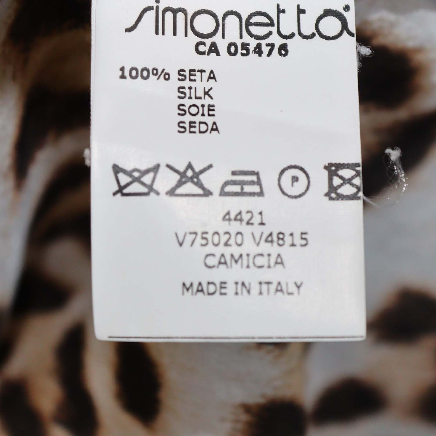 Roberto Cavalli Brown Silk Leopard Print Tie Detail Sheer Top