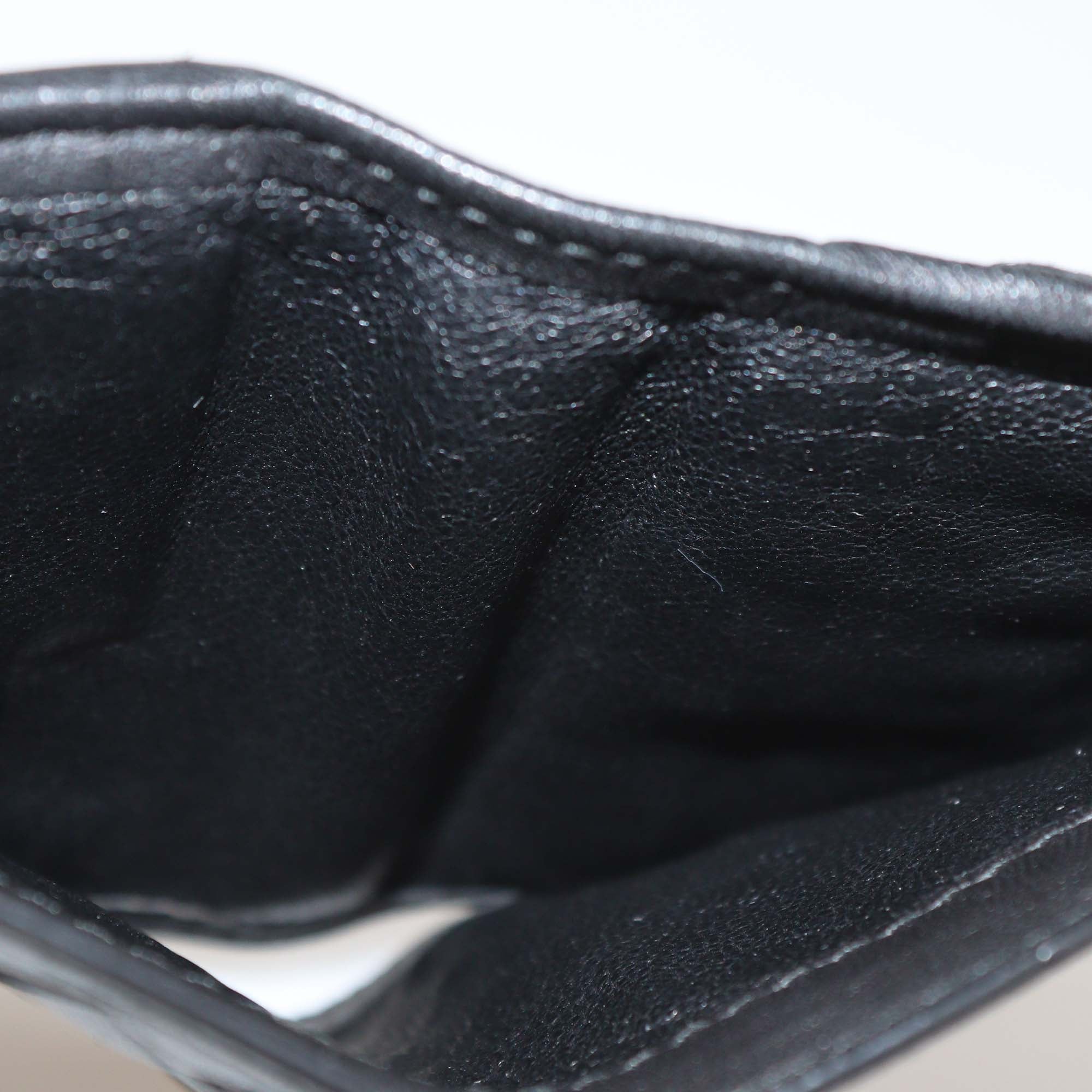Bottega Veneta Black Intrecciato Leather French Wallet