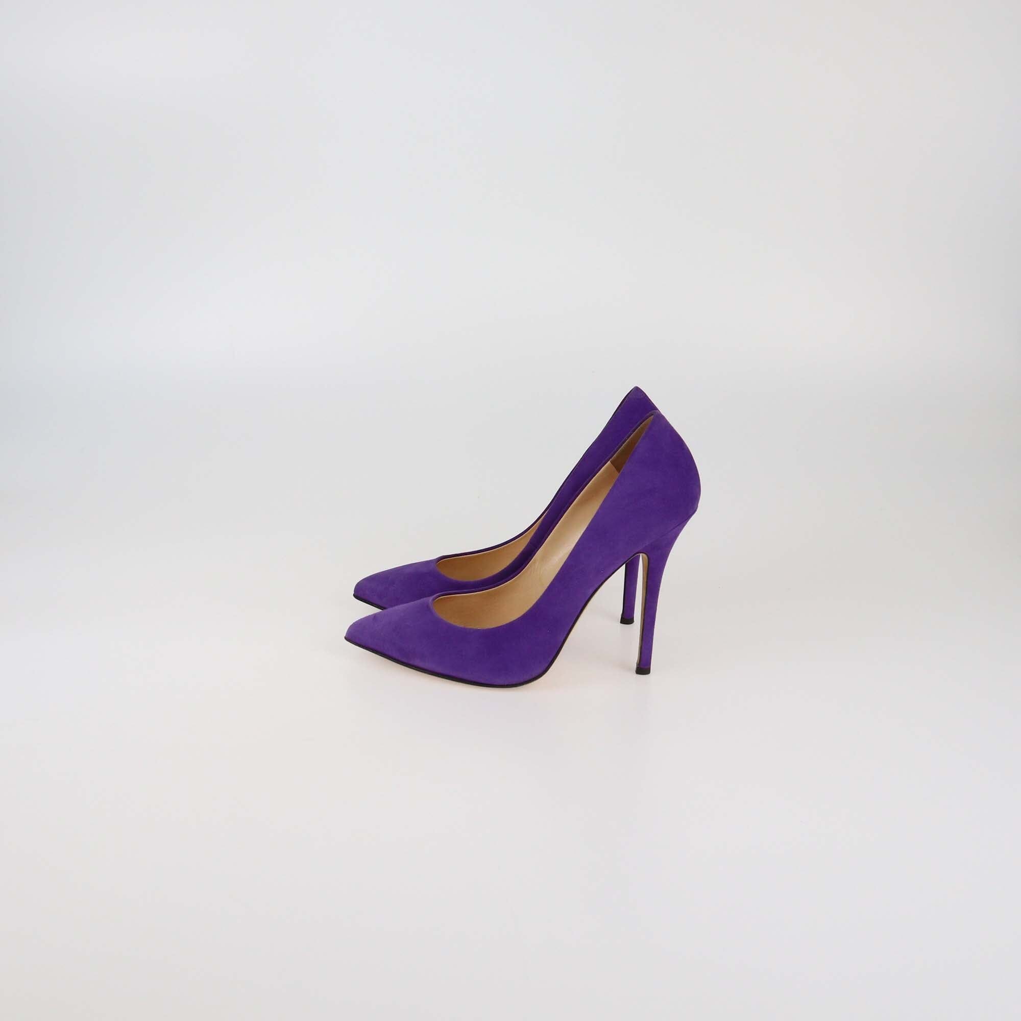 Giuseppe Zanotti Purple Pointed Toe Pumps Womens Guiseppe Zanotti
