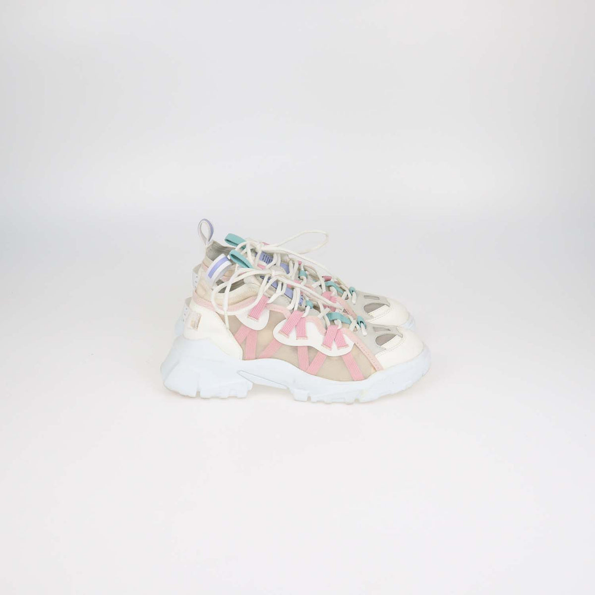 MCQ by Alexander McQueen Multicolor Mesh and Faux Leather BR-7Orbyt Descender Sneakers