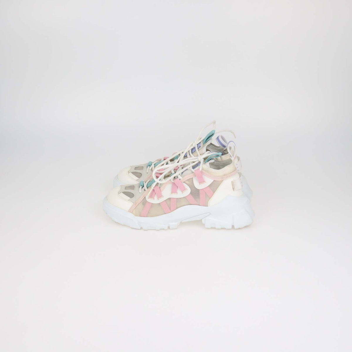 MCQ by Alexander McQueen Multicolor Mesh and Faux Leather BR-7Orbyt Descender Sneakers