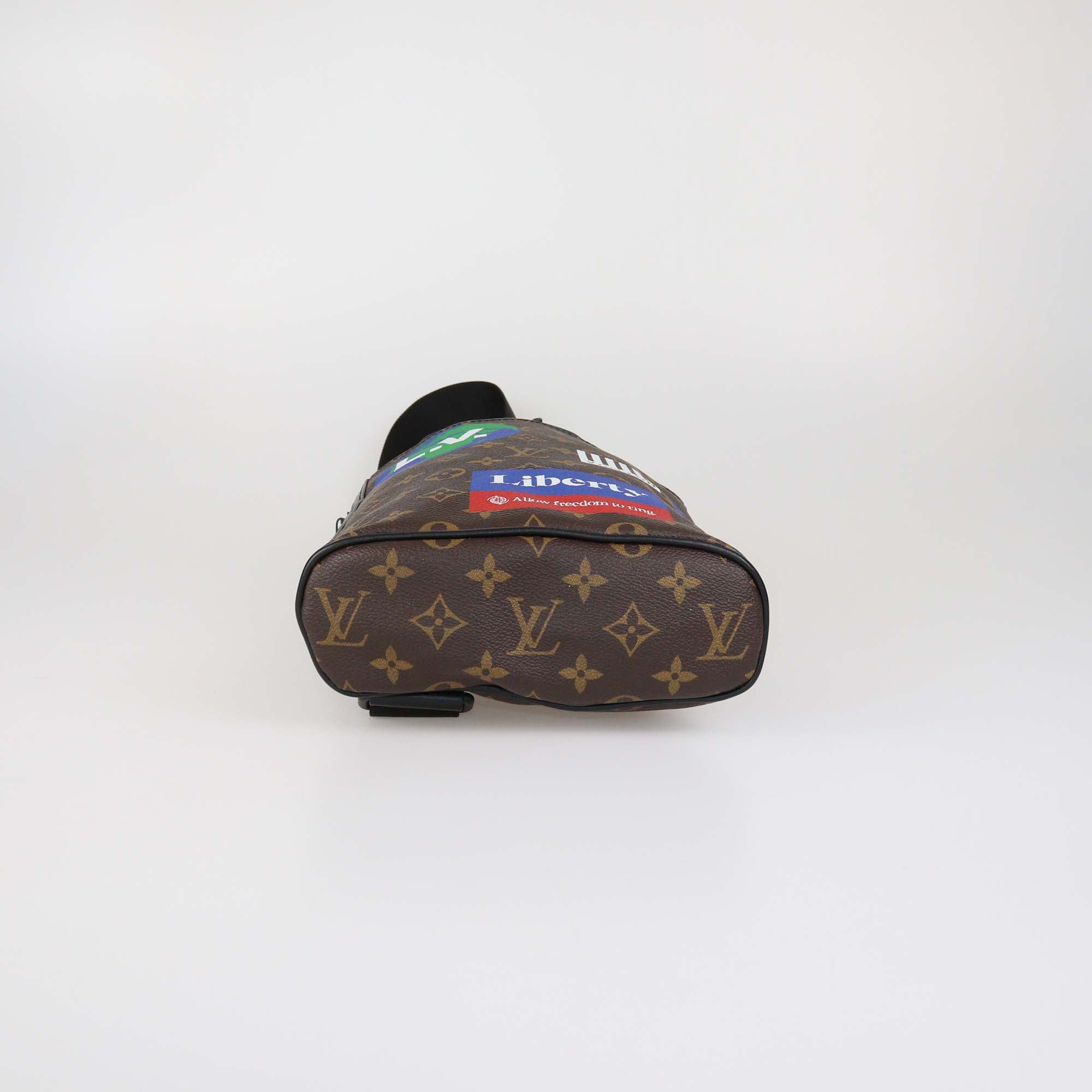 Louis Vuitton Monogram Canvas Logo Story Limited Edition Chalk Sling Bag