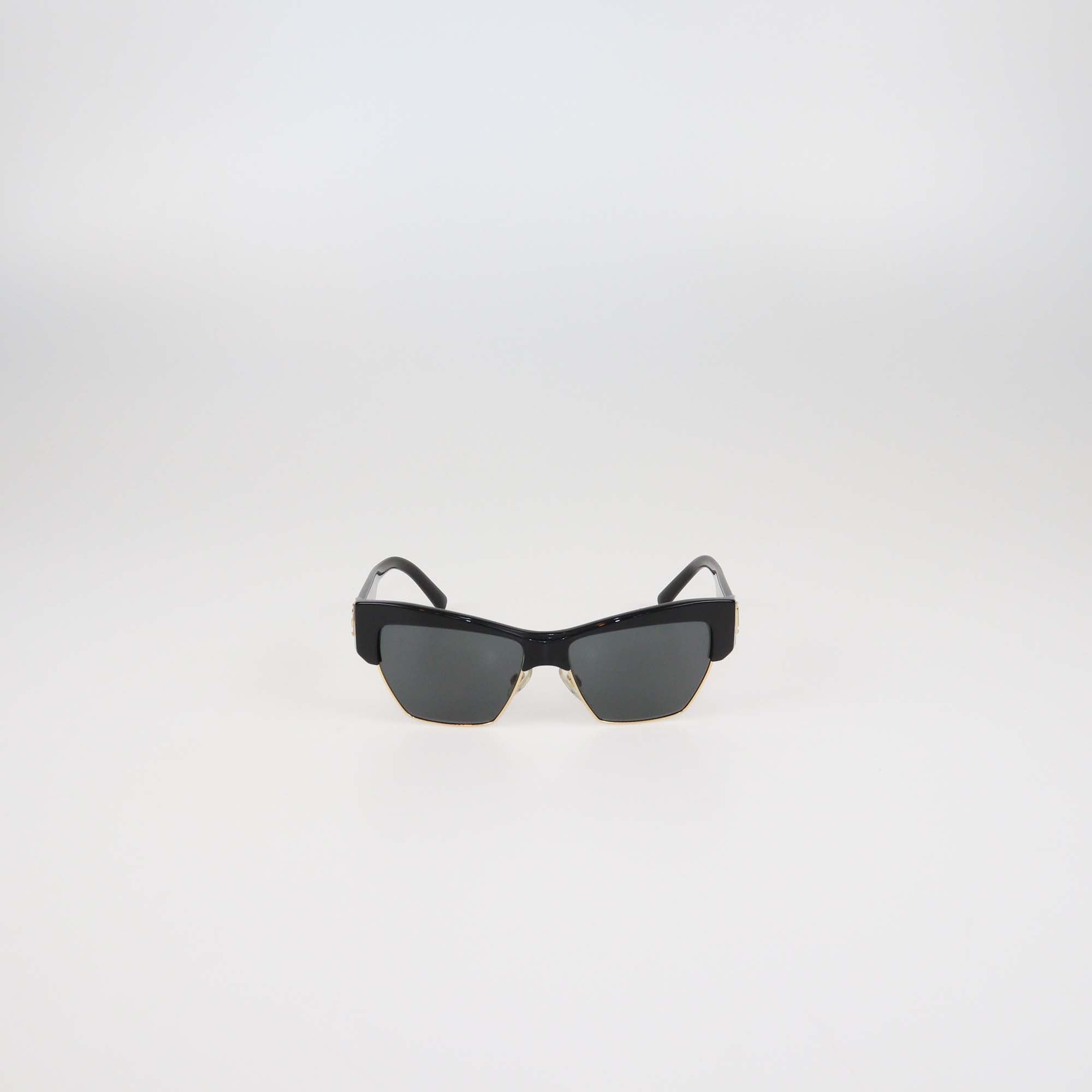 Dolce & Gabbana Black Acetate Cat Eye Sunglasses
