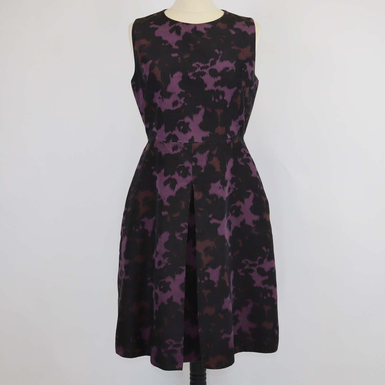 Burberry Black, Purple Silk Sleeveless Mini Dress