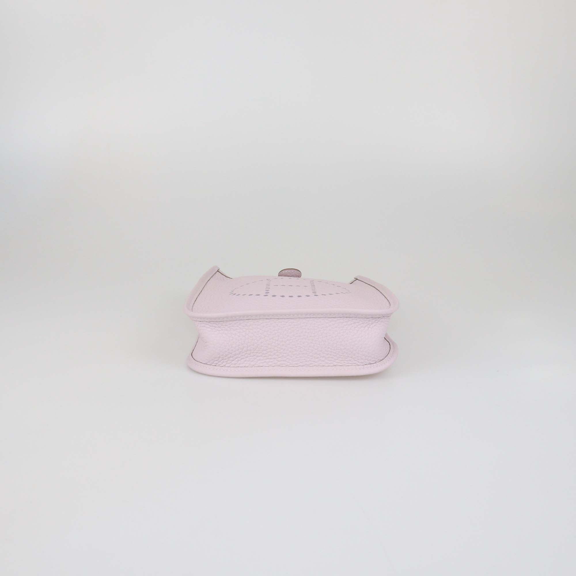 Hermes Mauve Pale Clemence Leather Evelyne TPM Bag