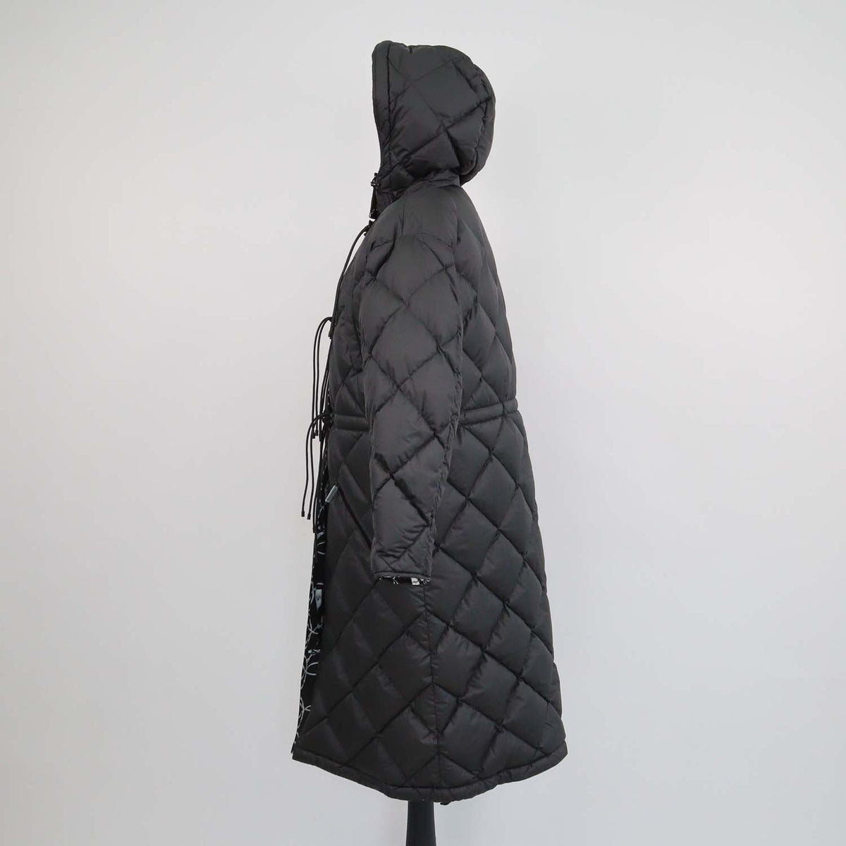 Hermes Black Polyester La Promenade du Matin Remix Reversible Puffer Down Coat