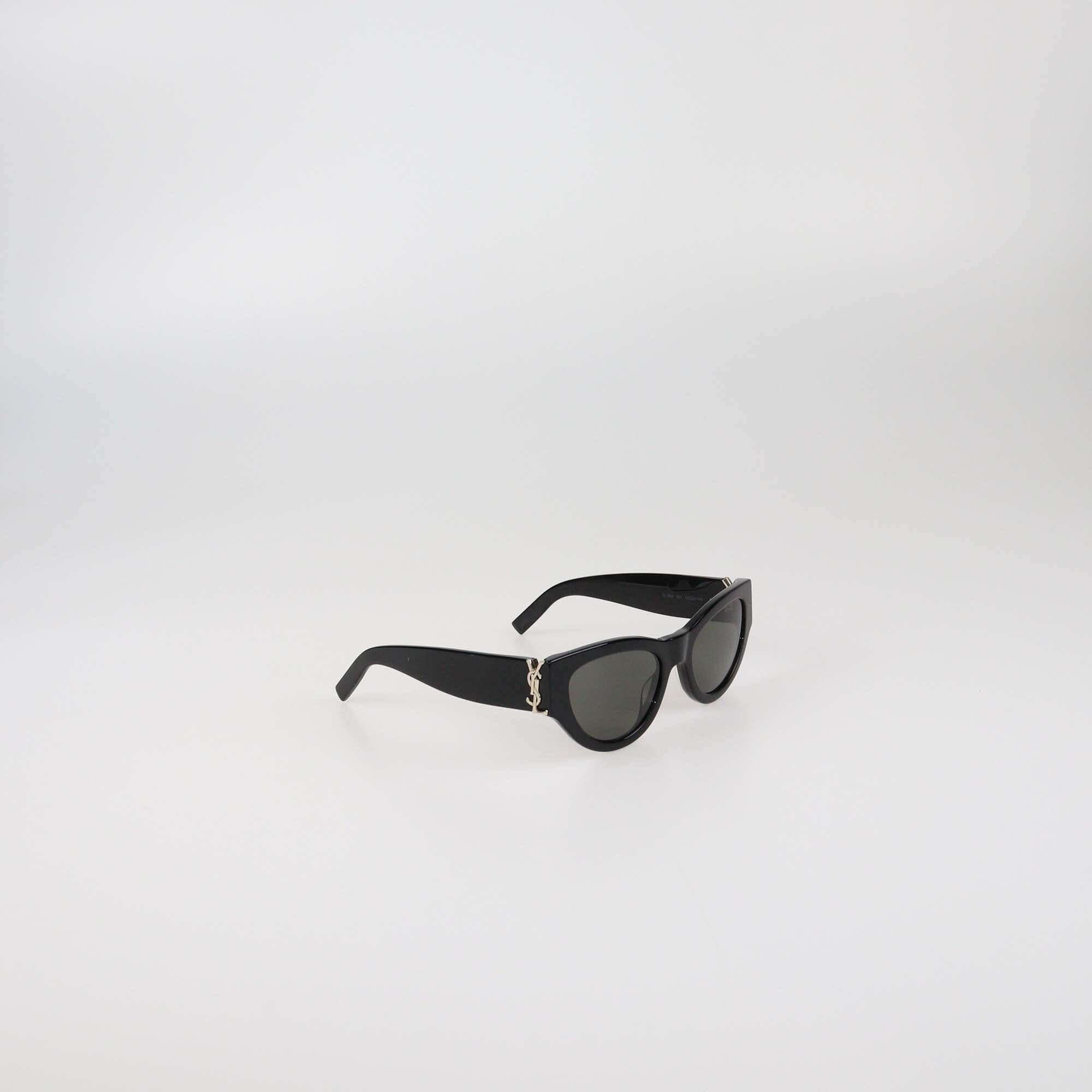 Saint Laurent Black Cassandre Sunglasses Womens Saint Laurent