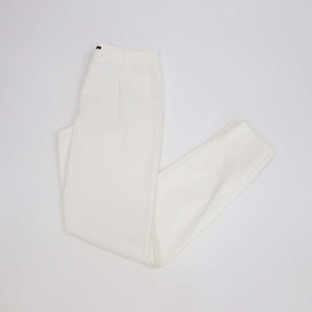 Dolce & Gabbana White Cotton Slim Fit Pants