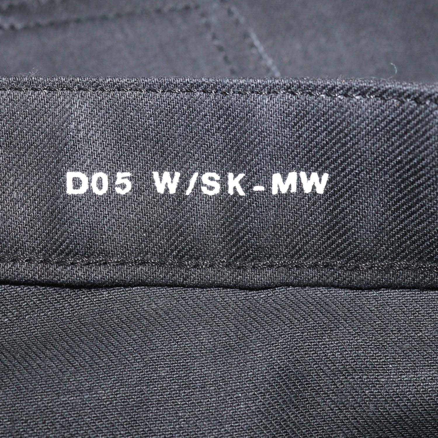 Saint Laurent Black Cotton Straight Leg Jeans