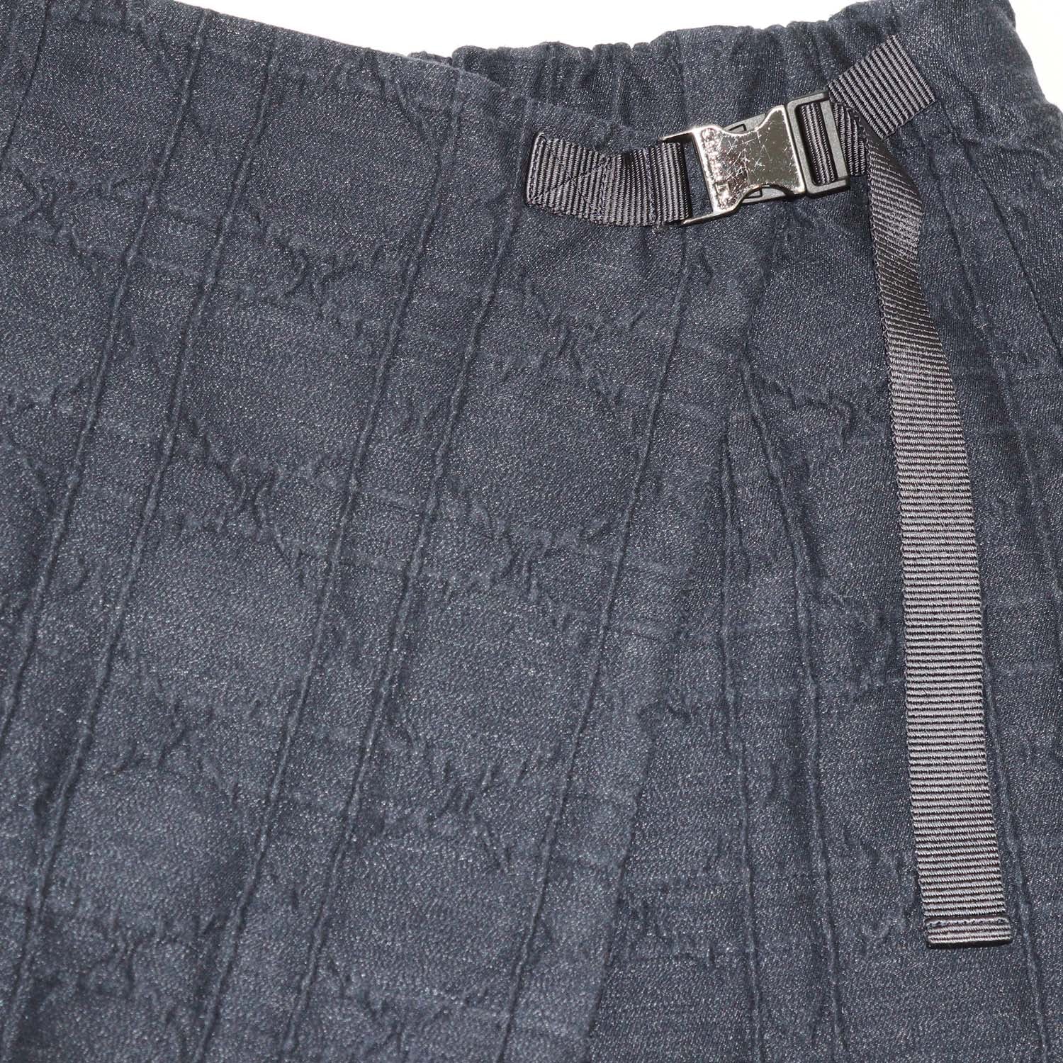 Christian Dior Navy Blue Blend Cotton Cannage Wrap Mini Short