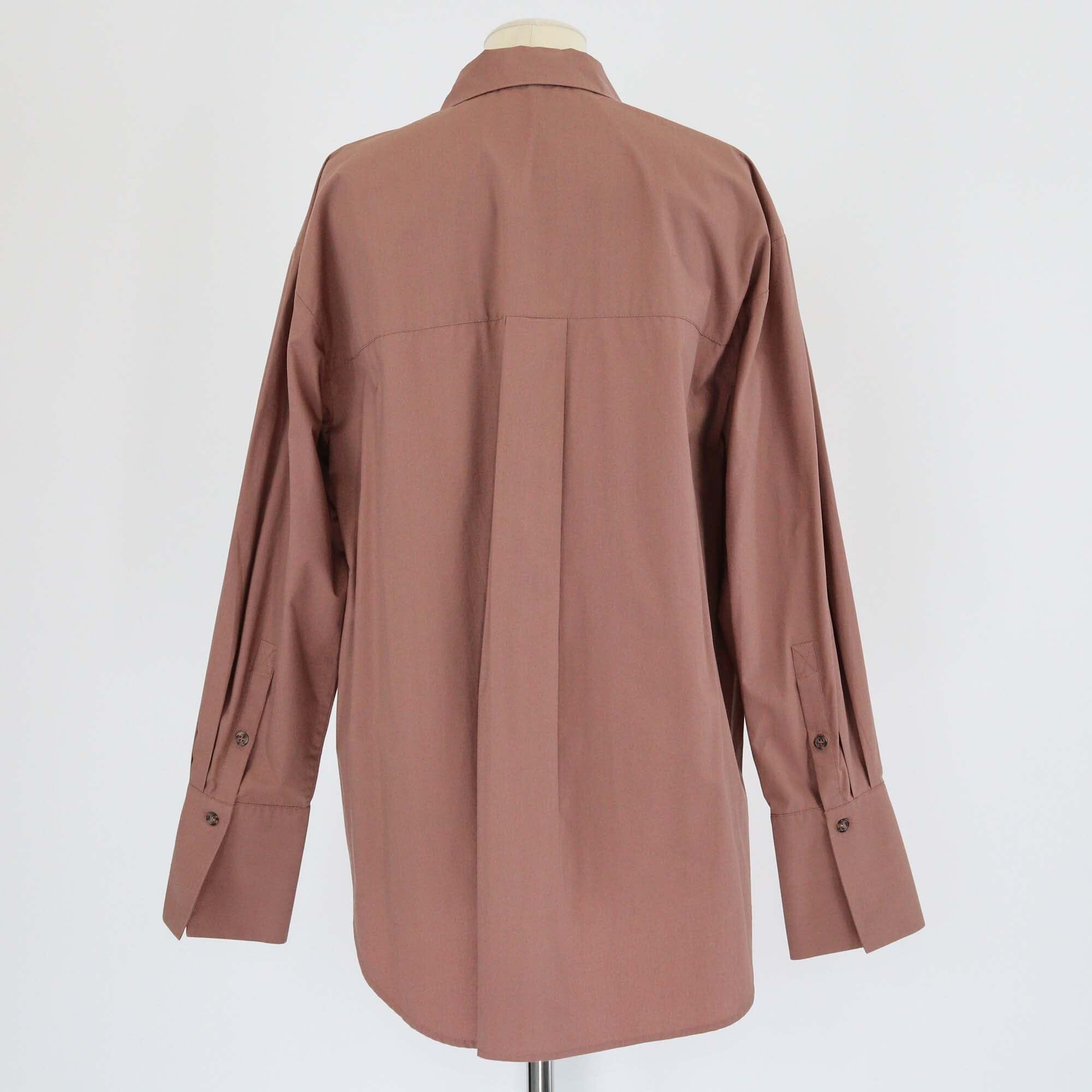 Shona Joy Chestnut Single Patch Pocket Button Front Shirt Womens Shona Joy