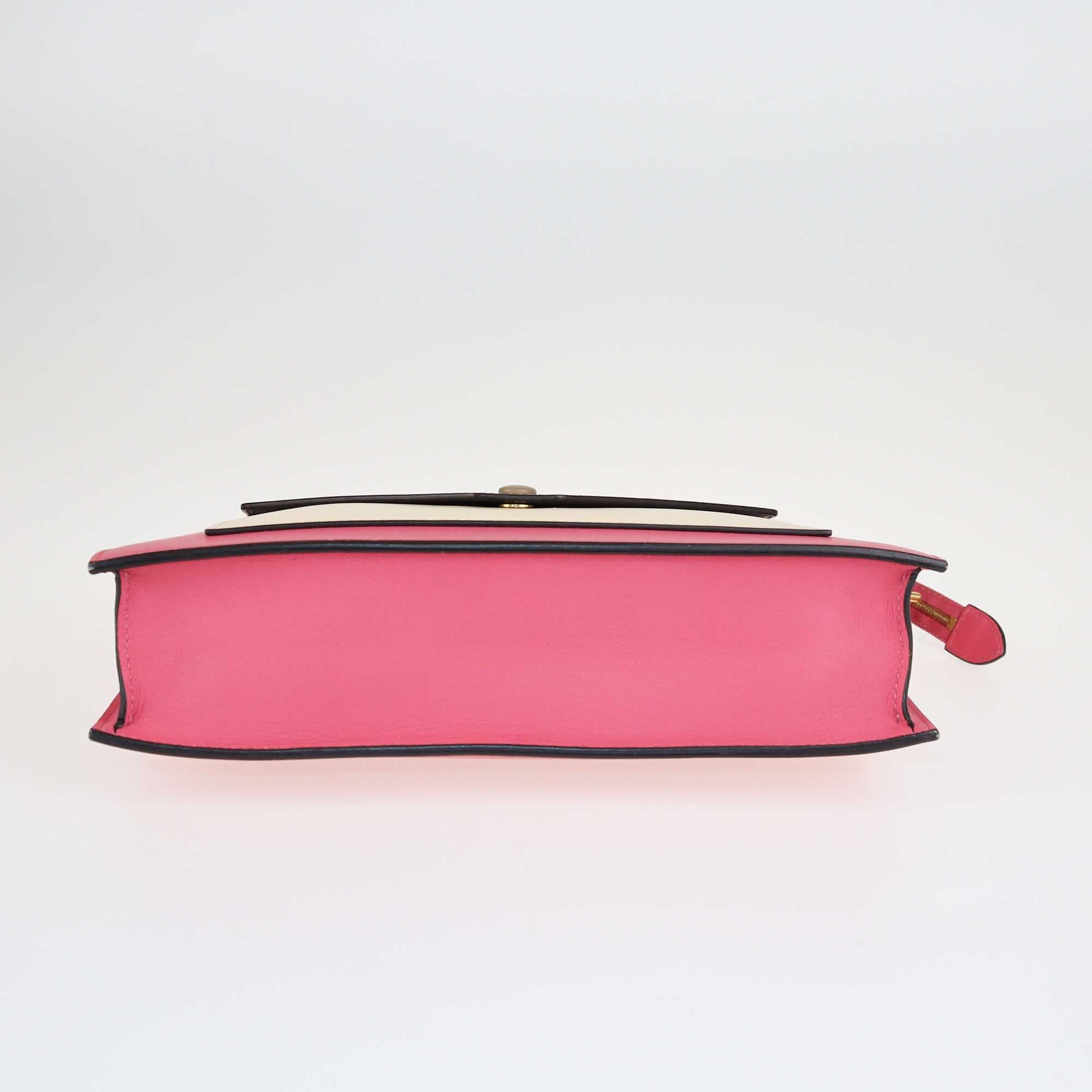 Celine Tricolor Medium Pocket Chain Clutch Bags Celine
