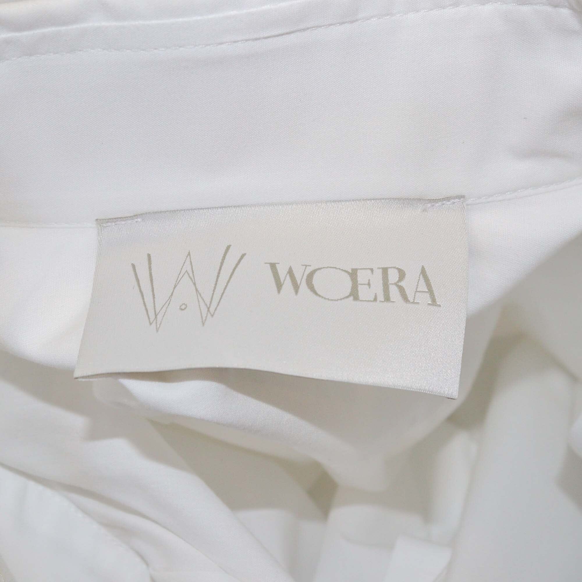 Woera White Signature Button Up Shirt Womens Woera