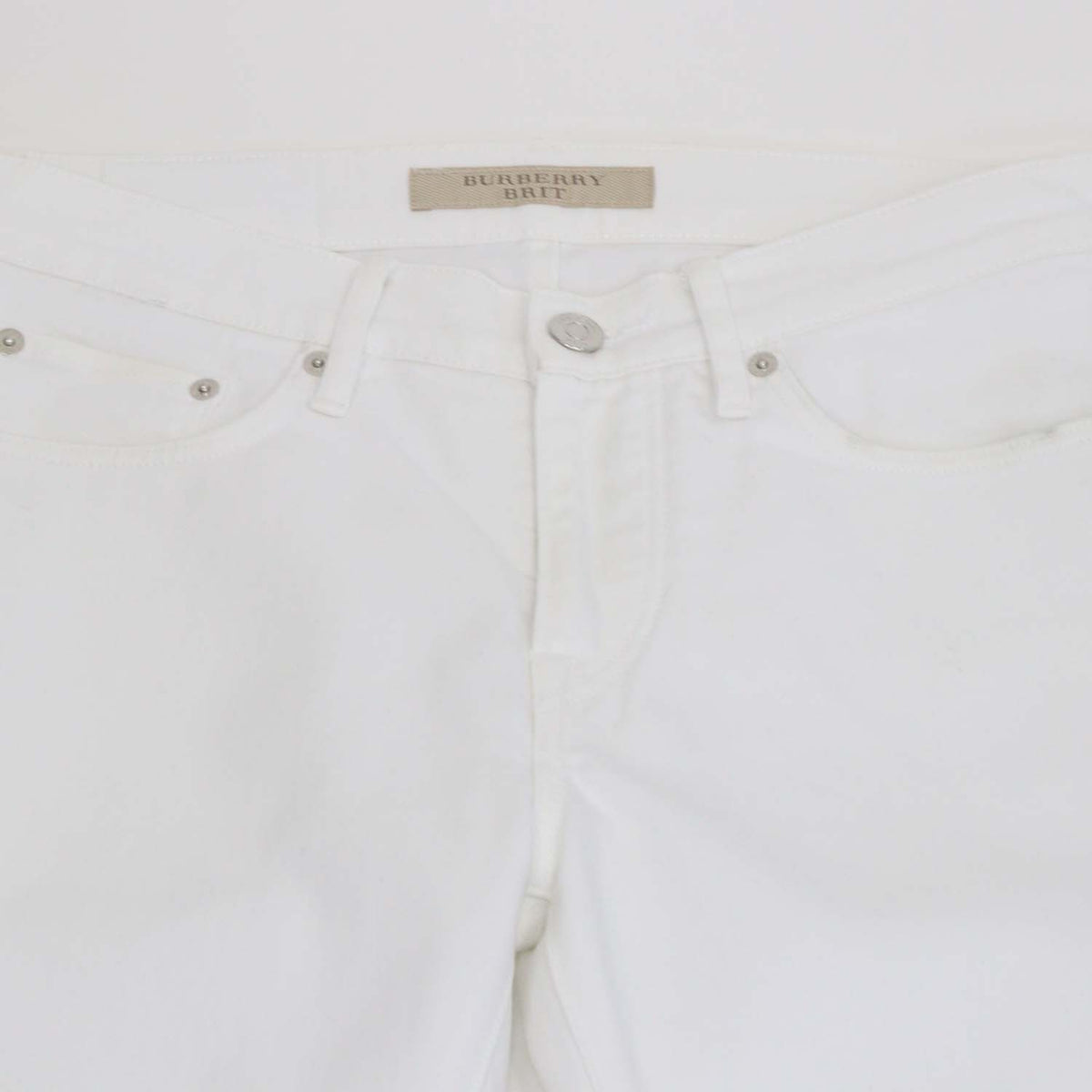 Burberry Brit White Denim Slim Pants
