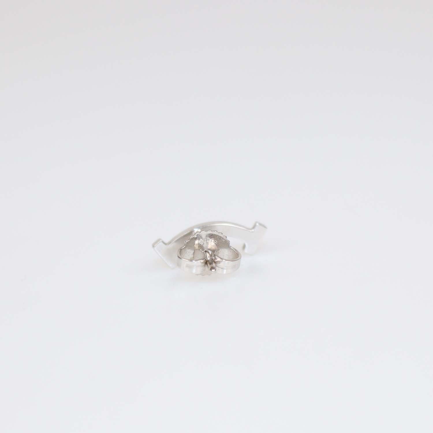 Tiffany & Co. 18K White Gold Diamond Smile Earrings