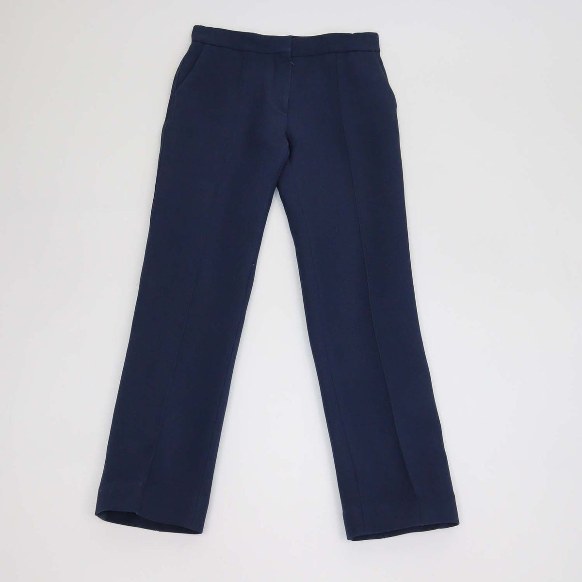 Christian Dior Blue Wool Blended Straight Fit Trouser