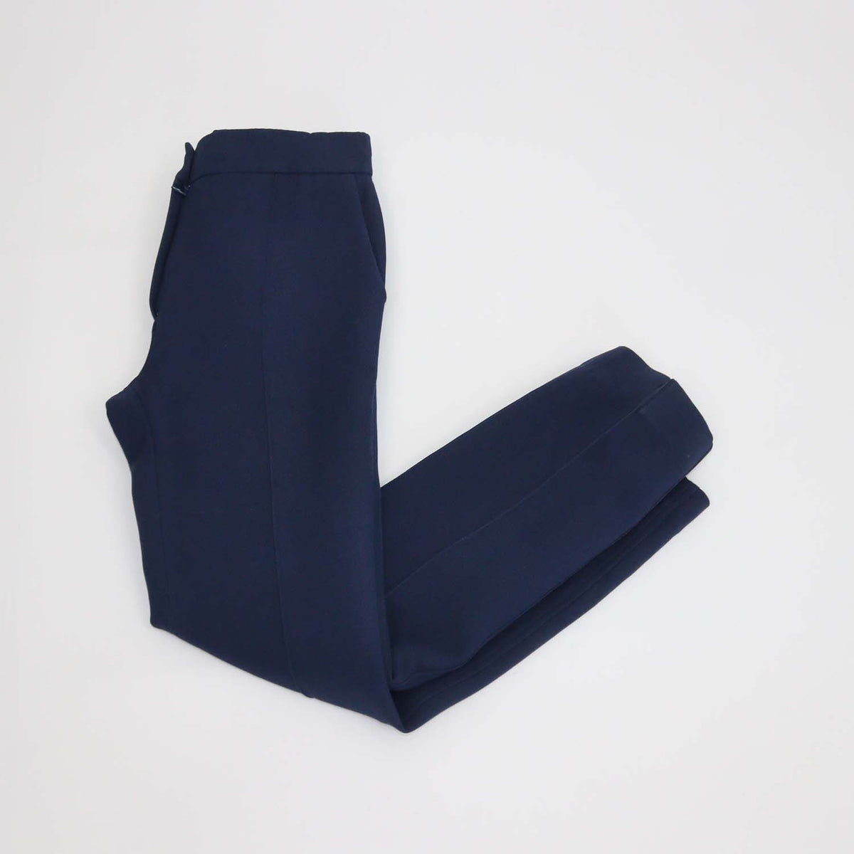 Christian Dior Blue Wool Blended Straight Fit Trouser