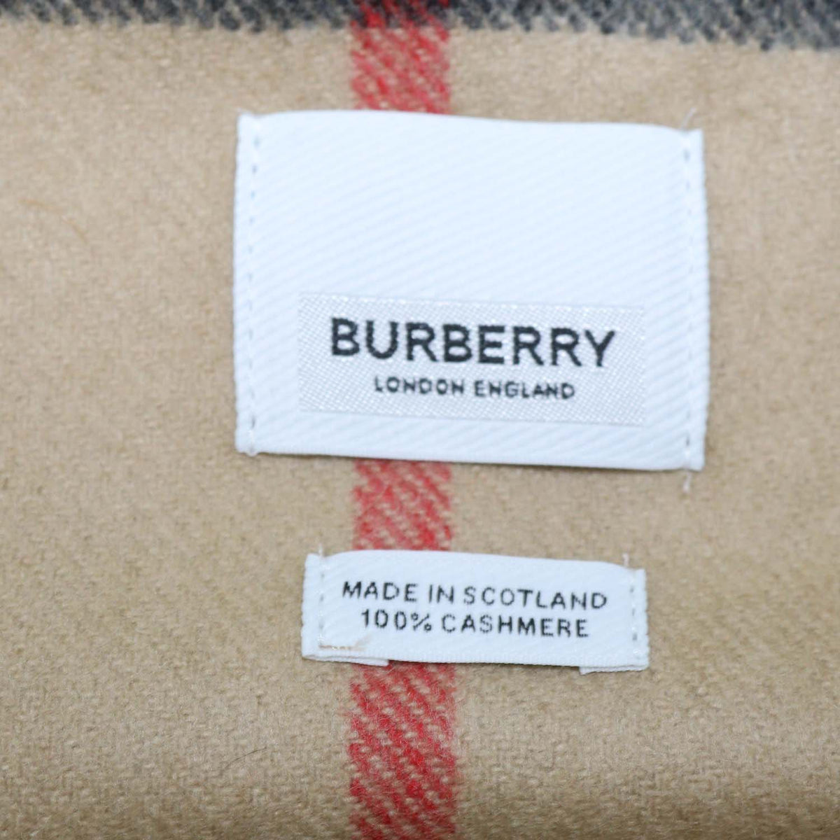 Burberry Archive Beige Wool Giant Check Scarf
