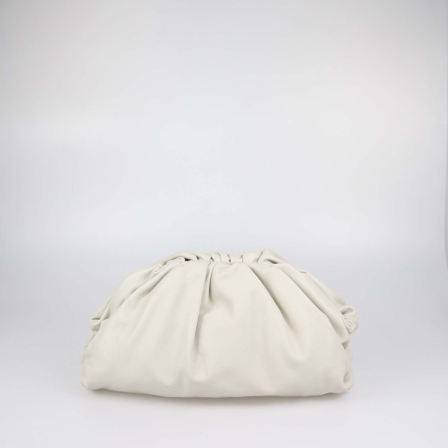Bottega Veneta Off White Leather Medium The Pouch Bag