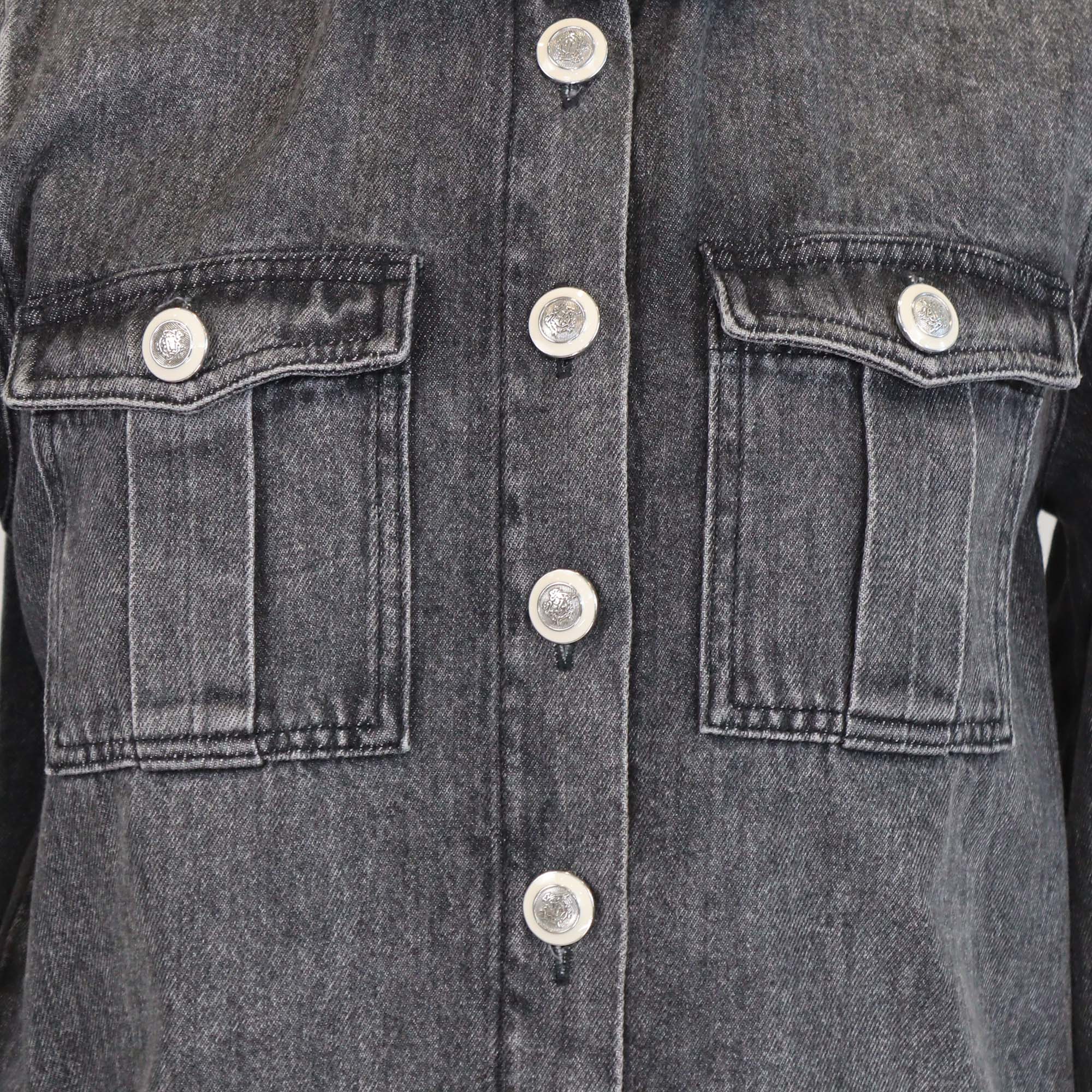 Maje Grey Denim Jacket