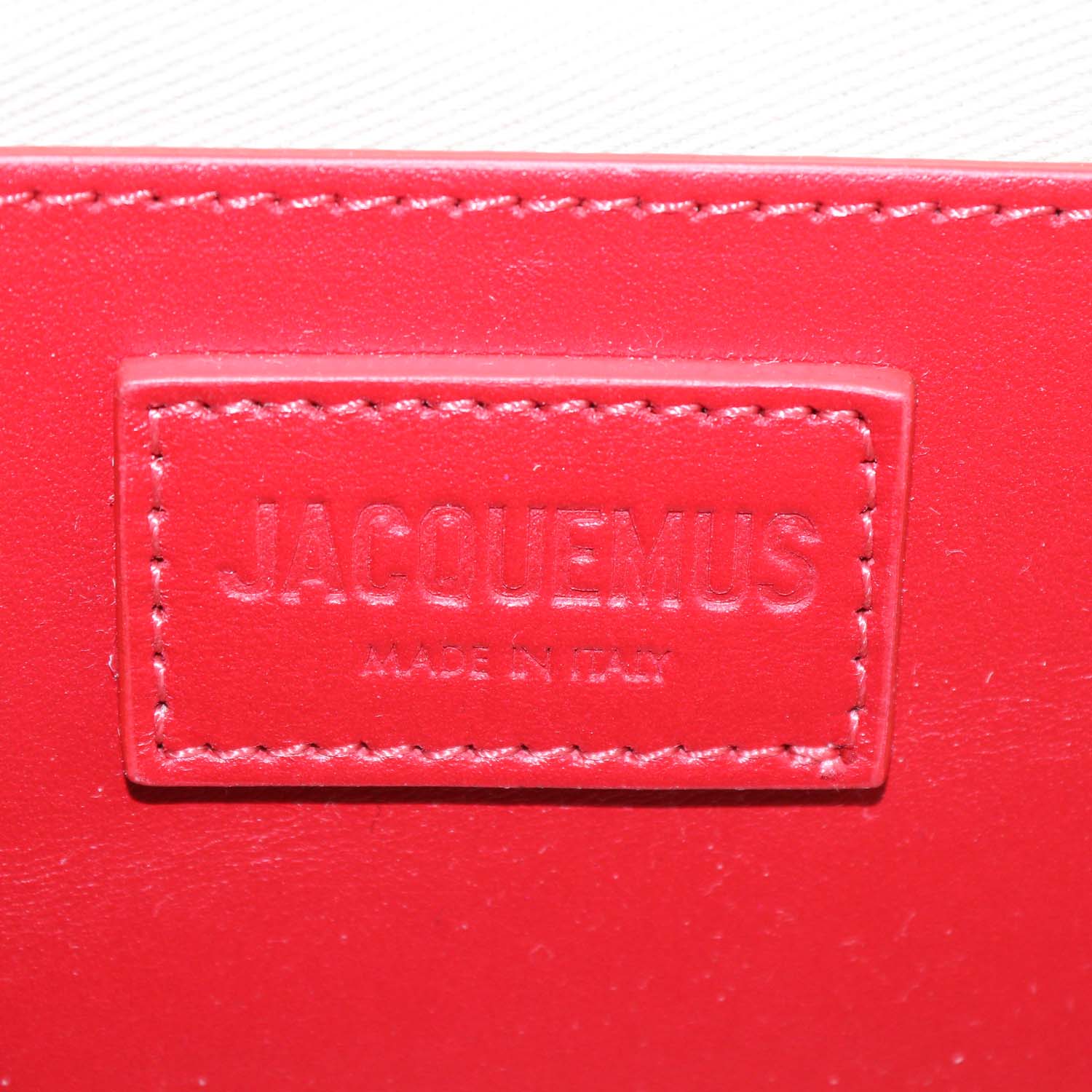 Jacquemus Red Calf Hair Le Bambino Long Shoulder Bag
