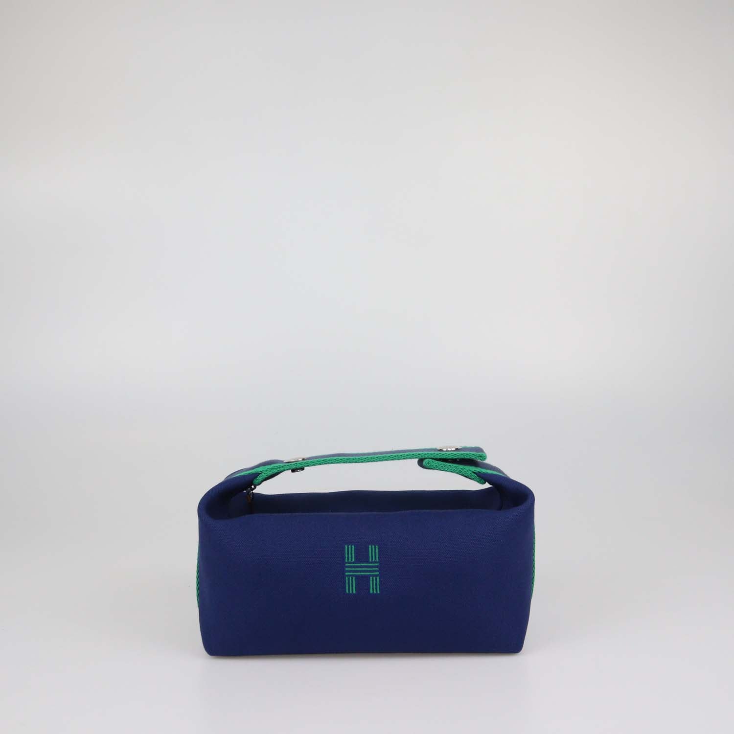 Hermes Marine Canvas Small Bride-a-Brac Case
