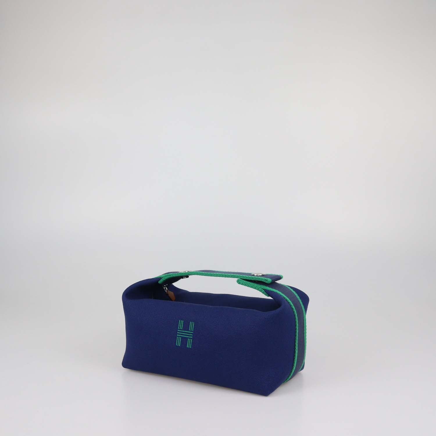 Hermes Marine Canvas Small Bride-a-Brac Case