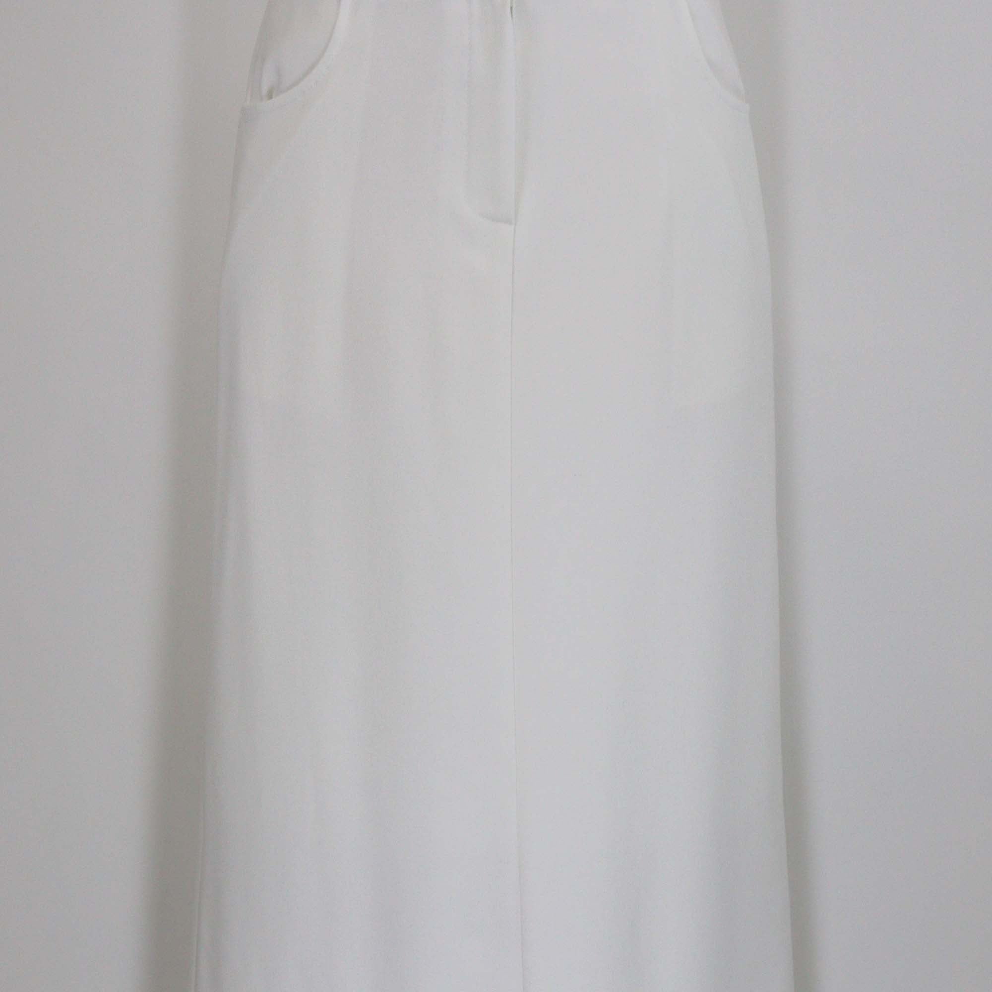 The Frankie Shop White Back Pleats Maxi Skirt