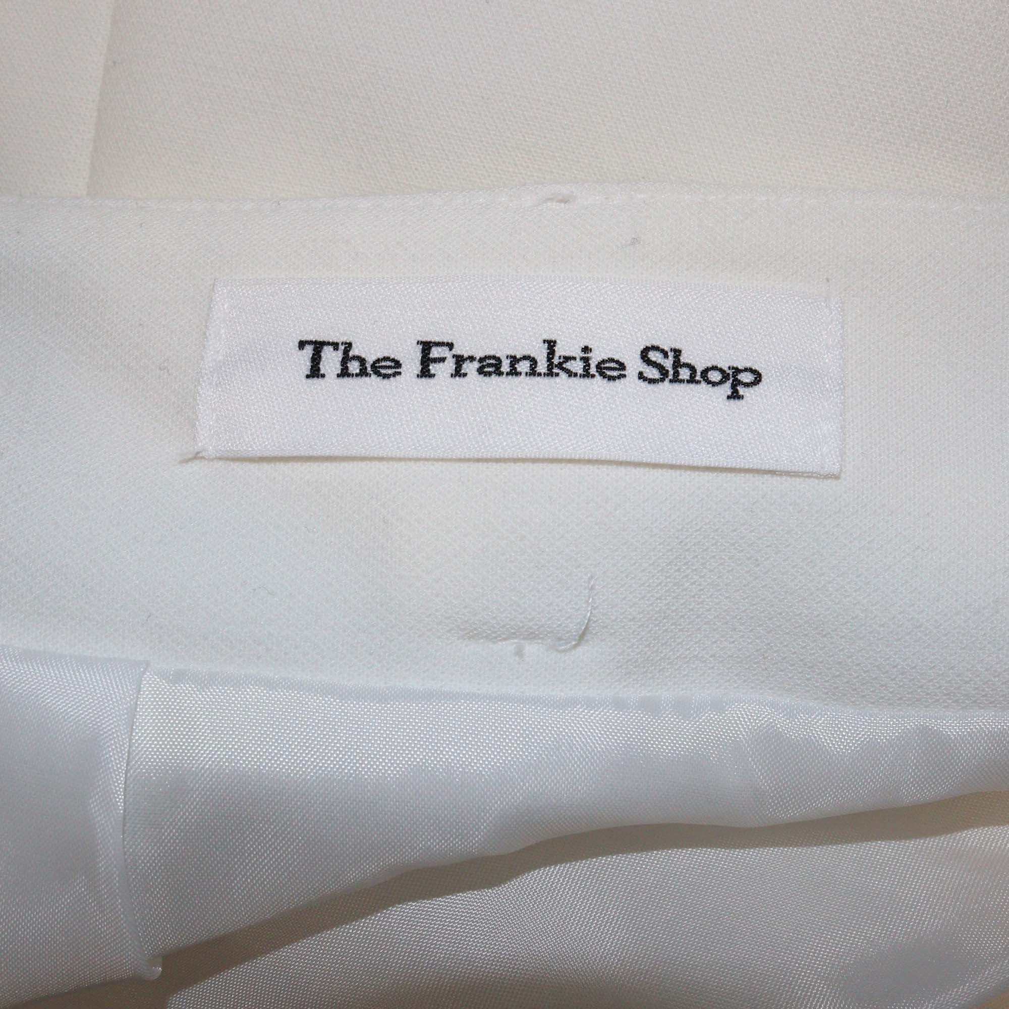 The Frankie Shop White Back Pleats Maxi Skirt