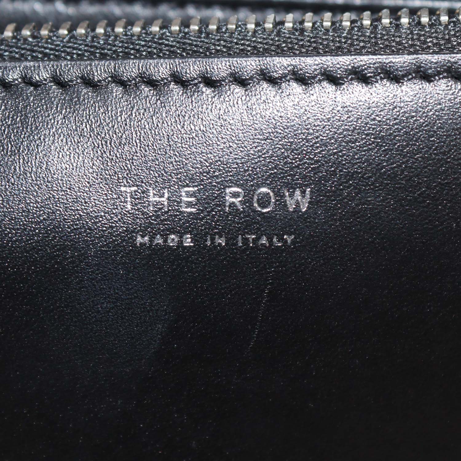 The Row Black Leather Nina Satchel