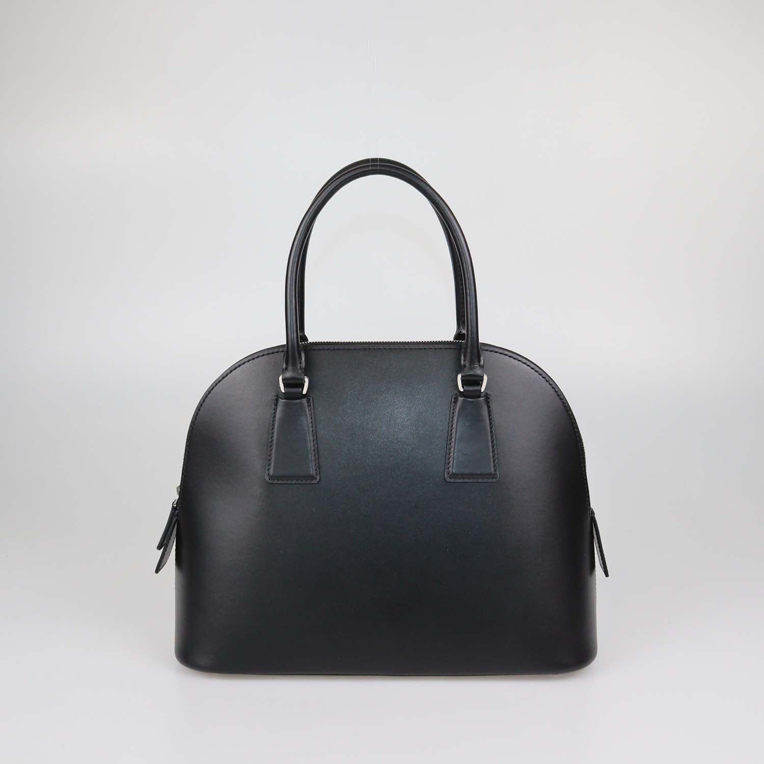 The Row Black Leather Nina Satchel