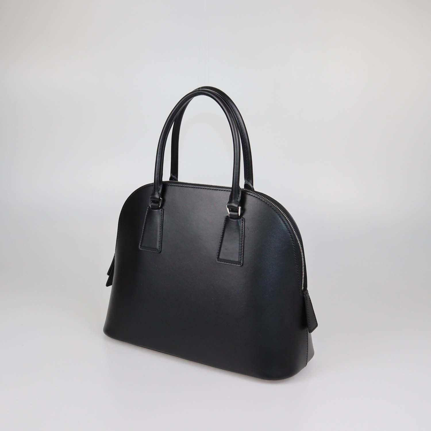 The Row Black Leather Nina Satchel