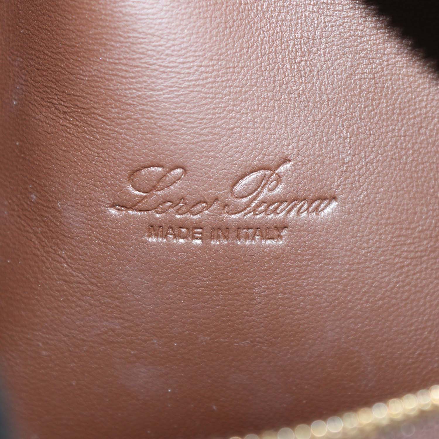 Loro Piana Dark Brown Lizard Extra Pocket L19 Pouch