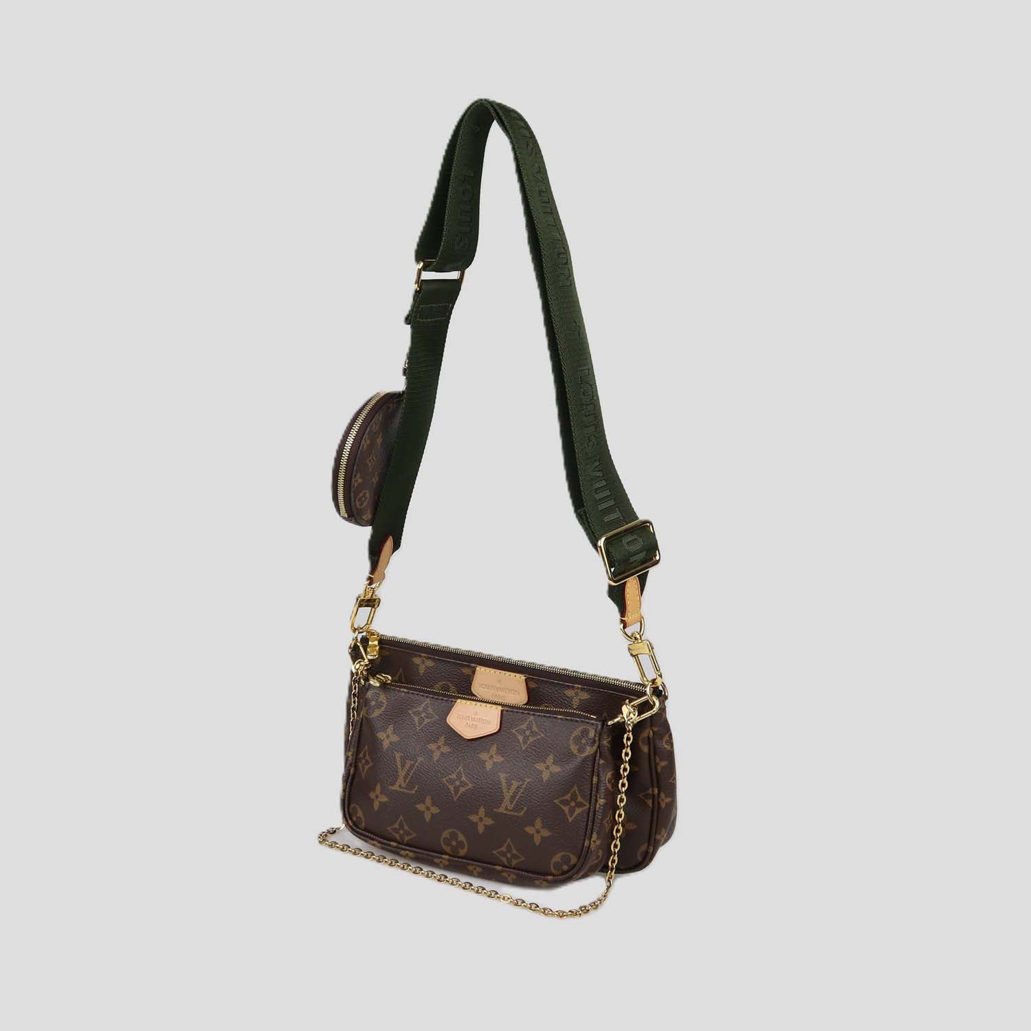 Louis Vuitton Khaki Monogram Canvas Multi Pochette Accessories Bag