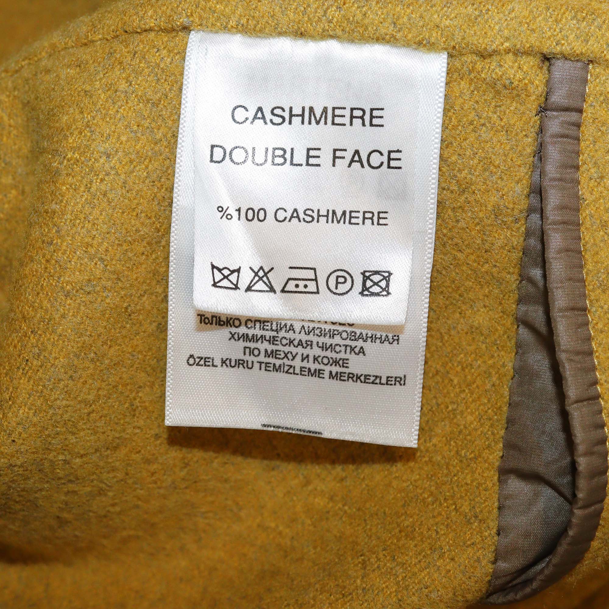 Adamo Grey Loro Piana Cashmere Fur Belted Coat