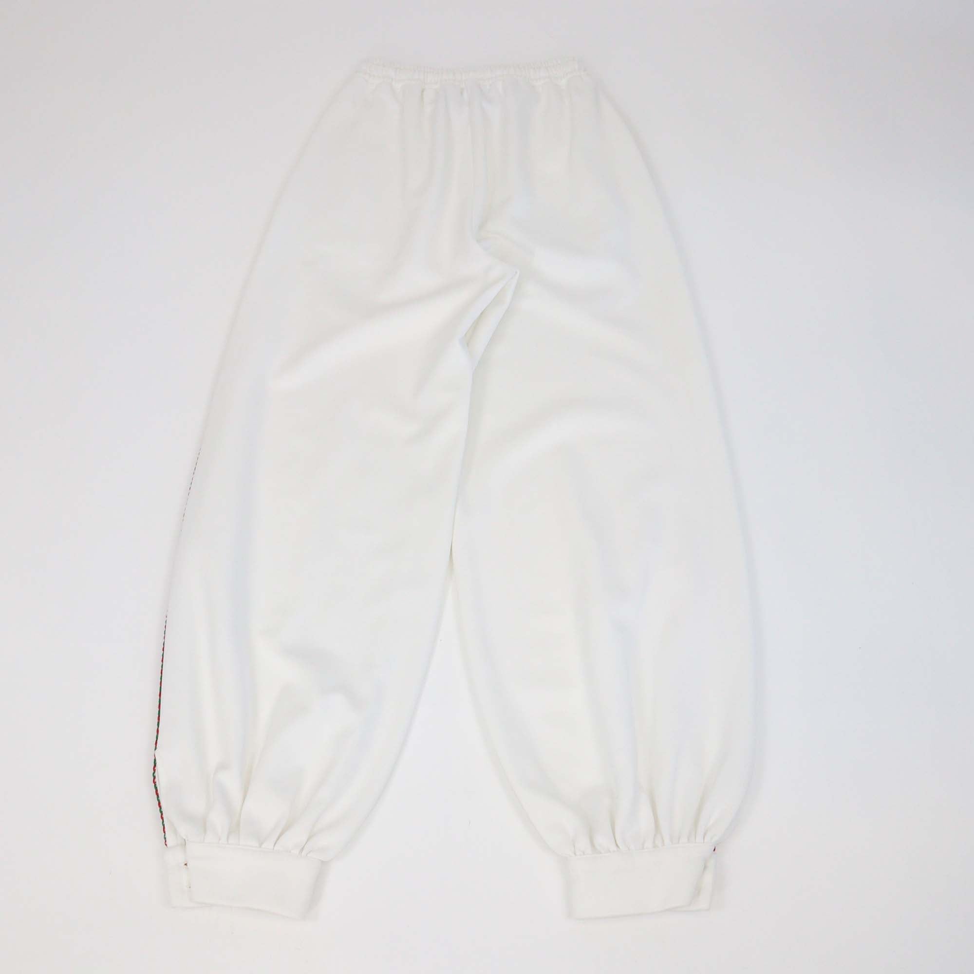 Gucci White GG Technical Jersey Interlocking G Sweatpants