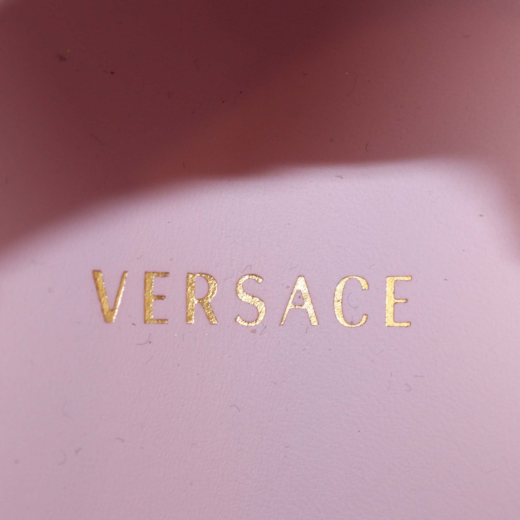 Versace English Rose Leather and Rubber Odissea Sneakers