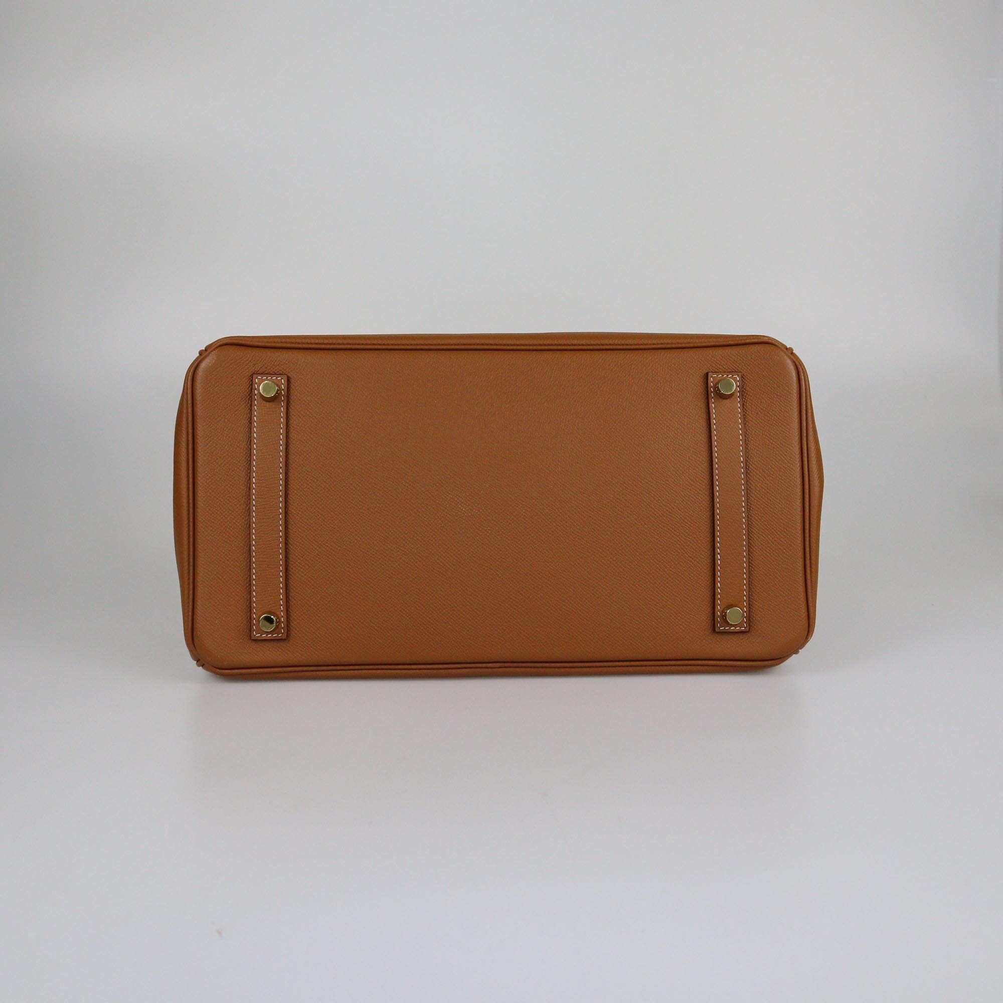 Hermes Gold Epsom Gold Hardware Birkin 35 Womens Hermes