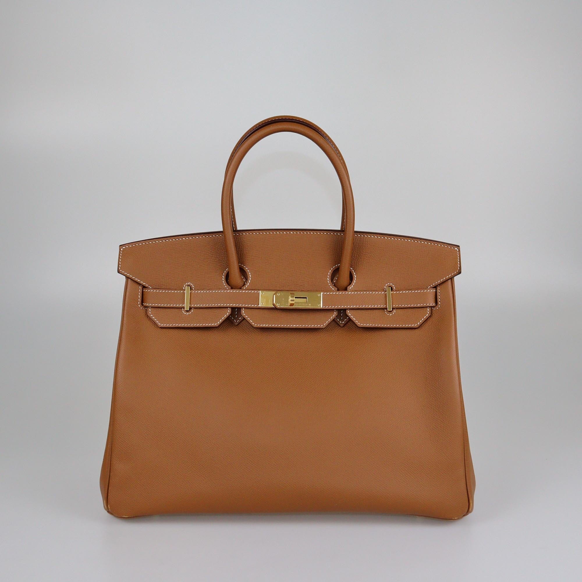 Hermes Gold Epsom Gold Hardware Birkin 35 Womens Hermes