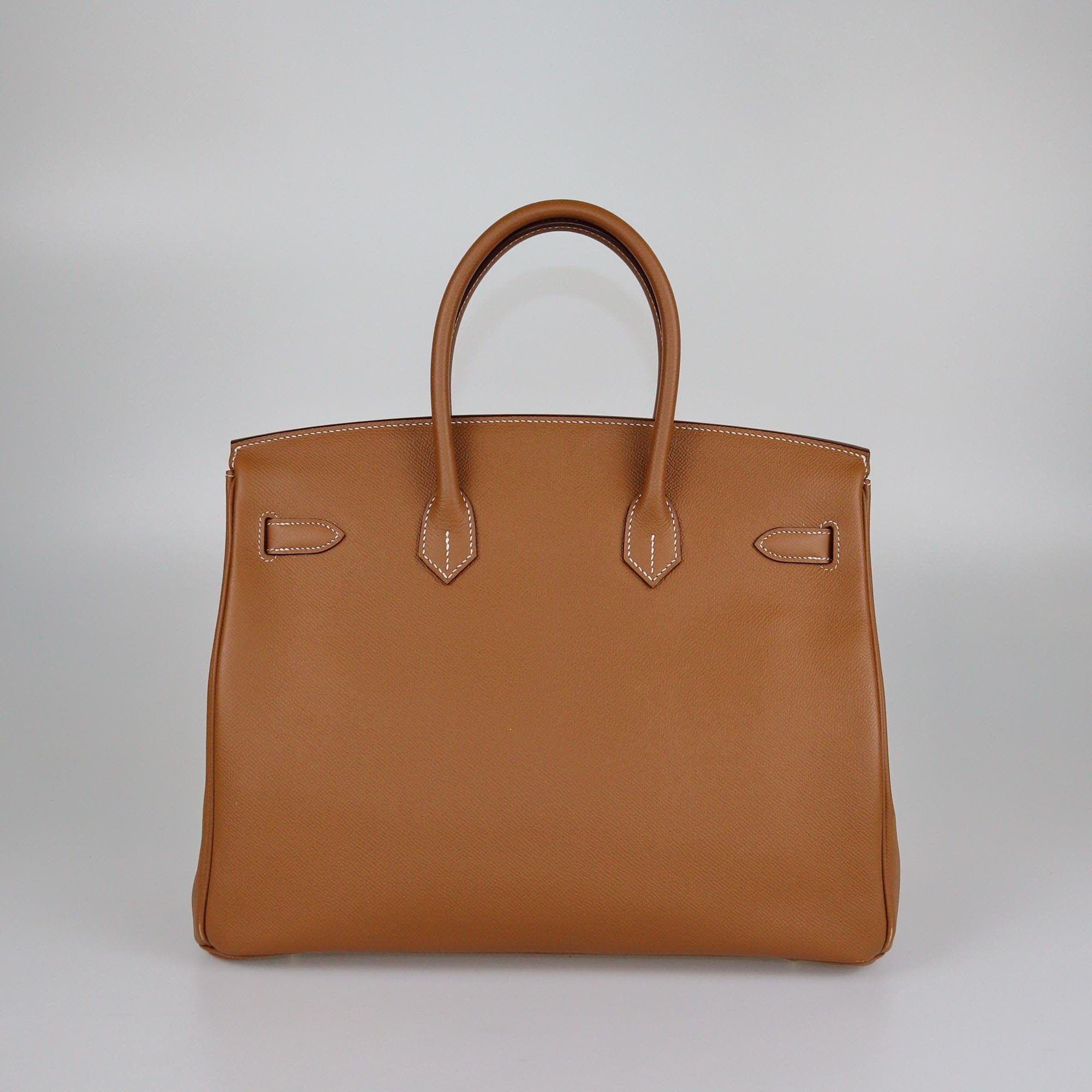 Hermes Gold Epsom Gold Hardware Birkin 35 Womens Hermes