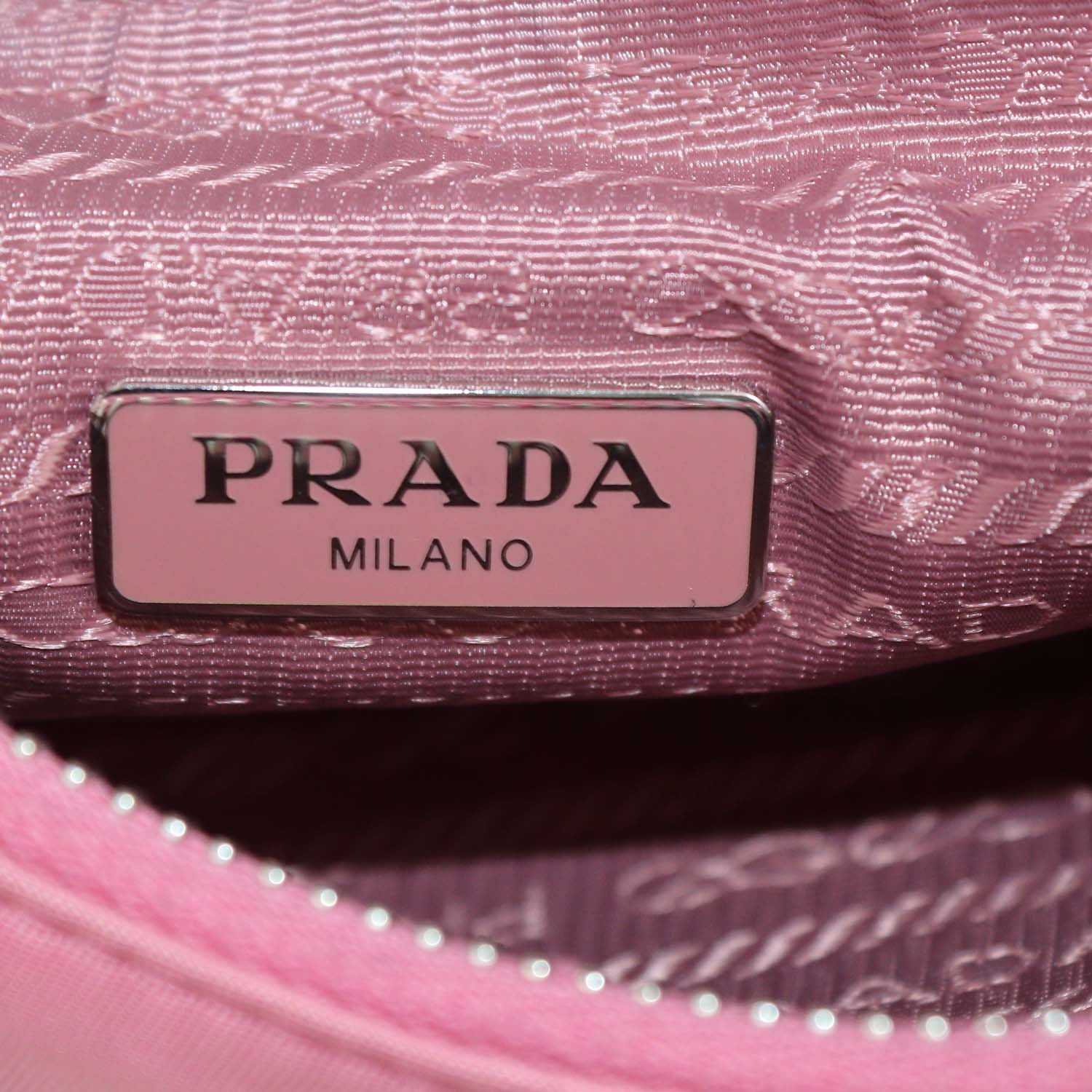 Prada Pink Nylon and Saffiano Leather Re-Edition 2005 Shoulder Bag